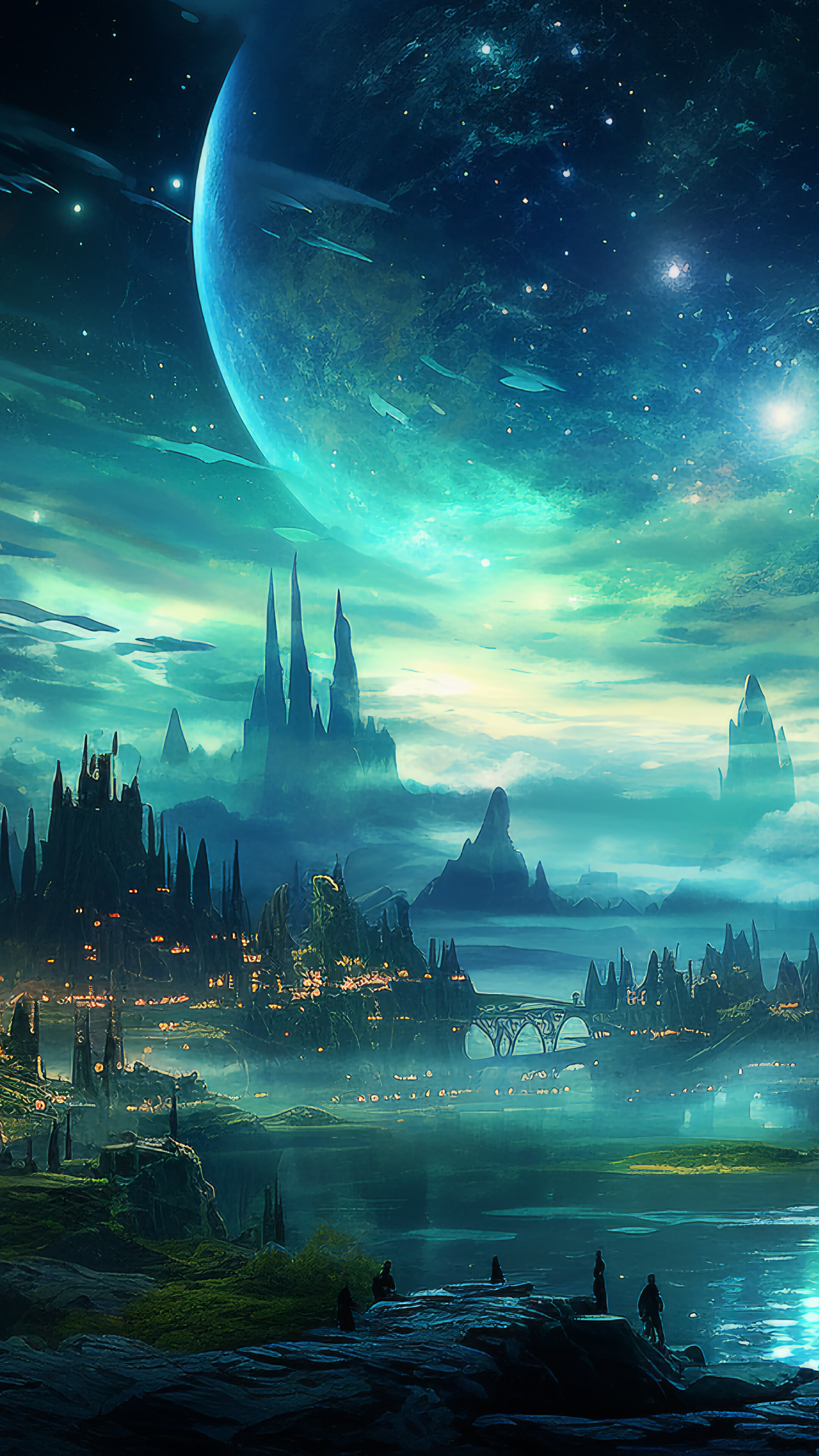 Fantasy World Planet Scenery 4K