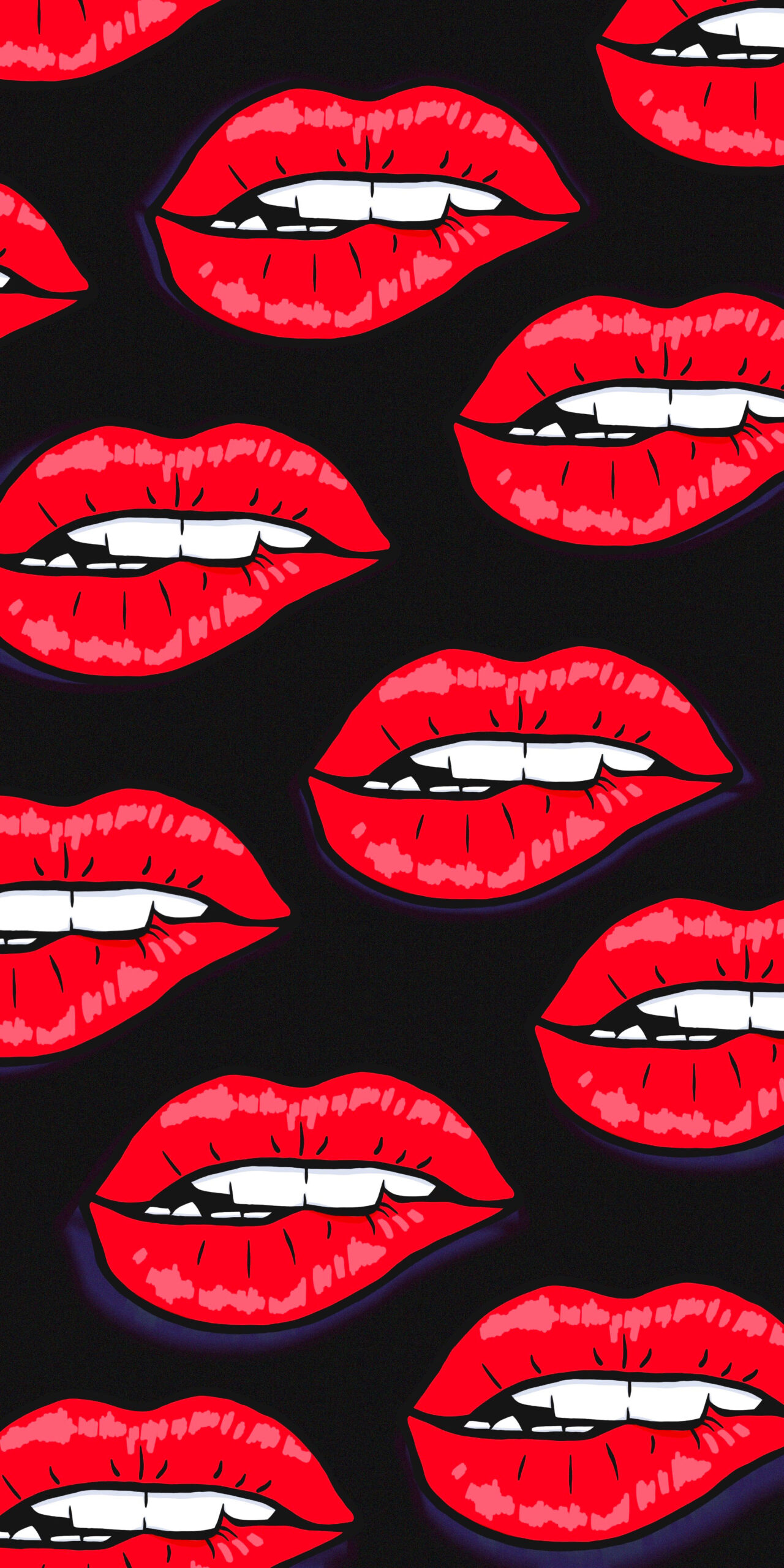 Biting Lip Baddie Wallpaper