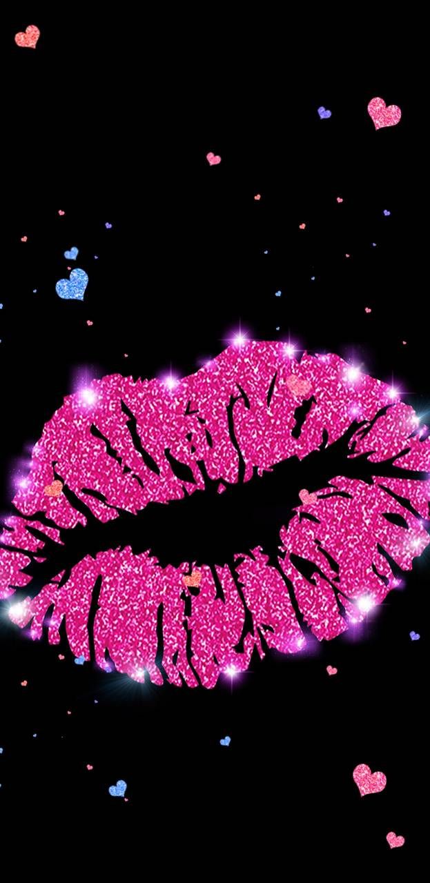 Glitter Lips wallpaper