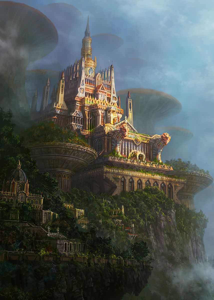 Fantasy World' Poster, picture, metal