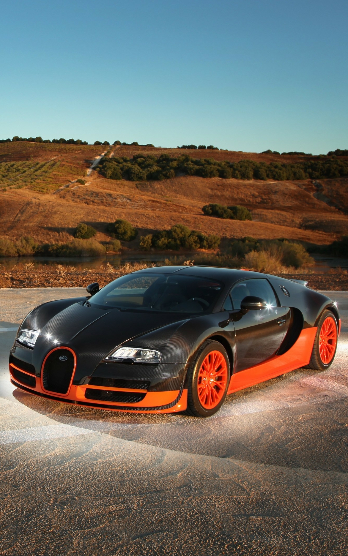 Vehicle Bugatti Veyron Phone Wallpaper
