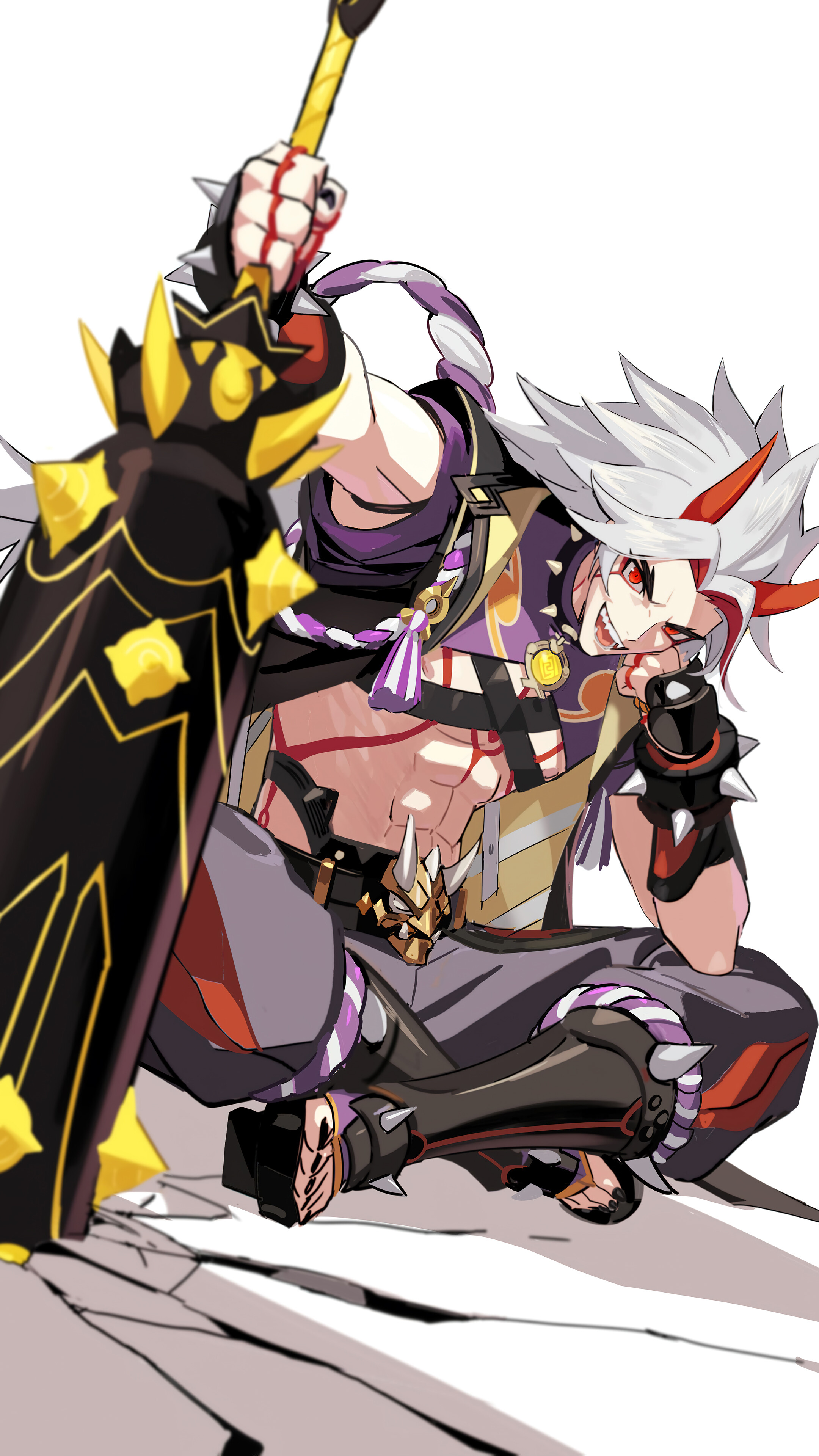 Arataki Itto (Genshin Impact) 4K Phone
