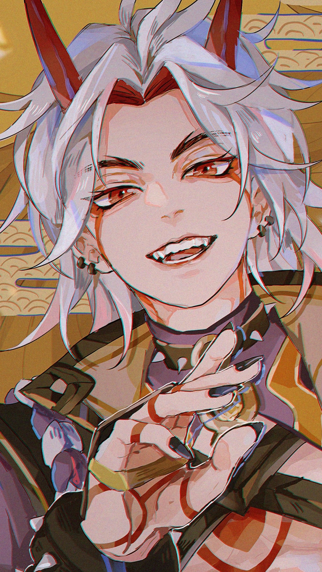 Arataki Itto Phone Wallpaper