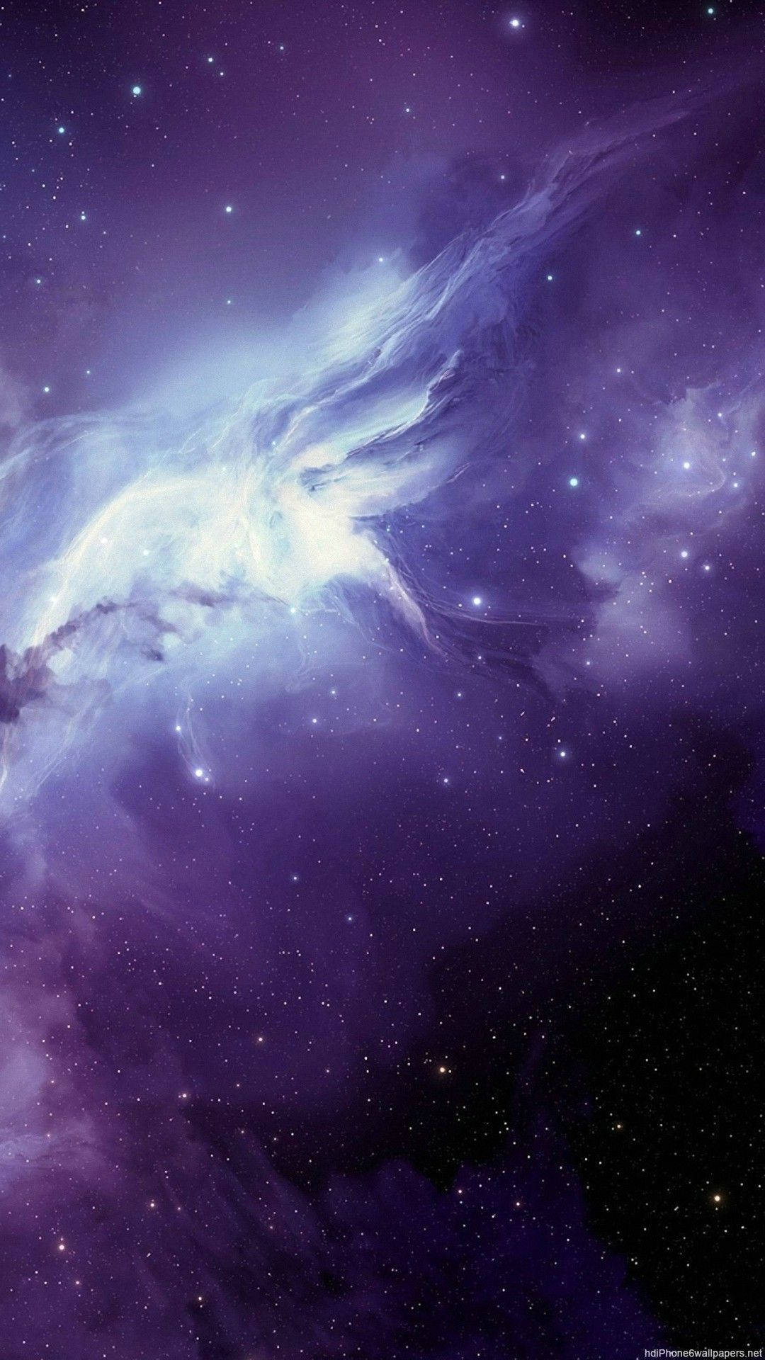 Purple Galaxy iPhone Wallpaper