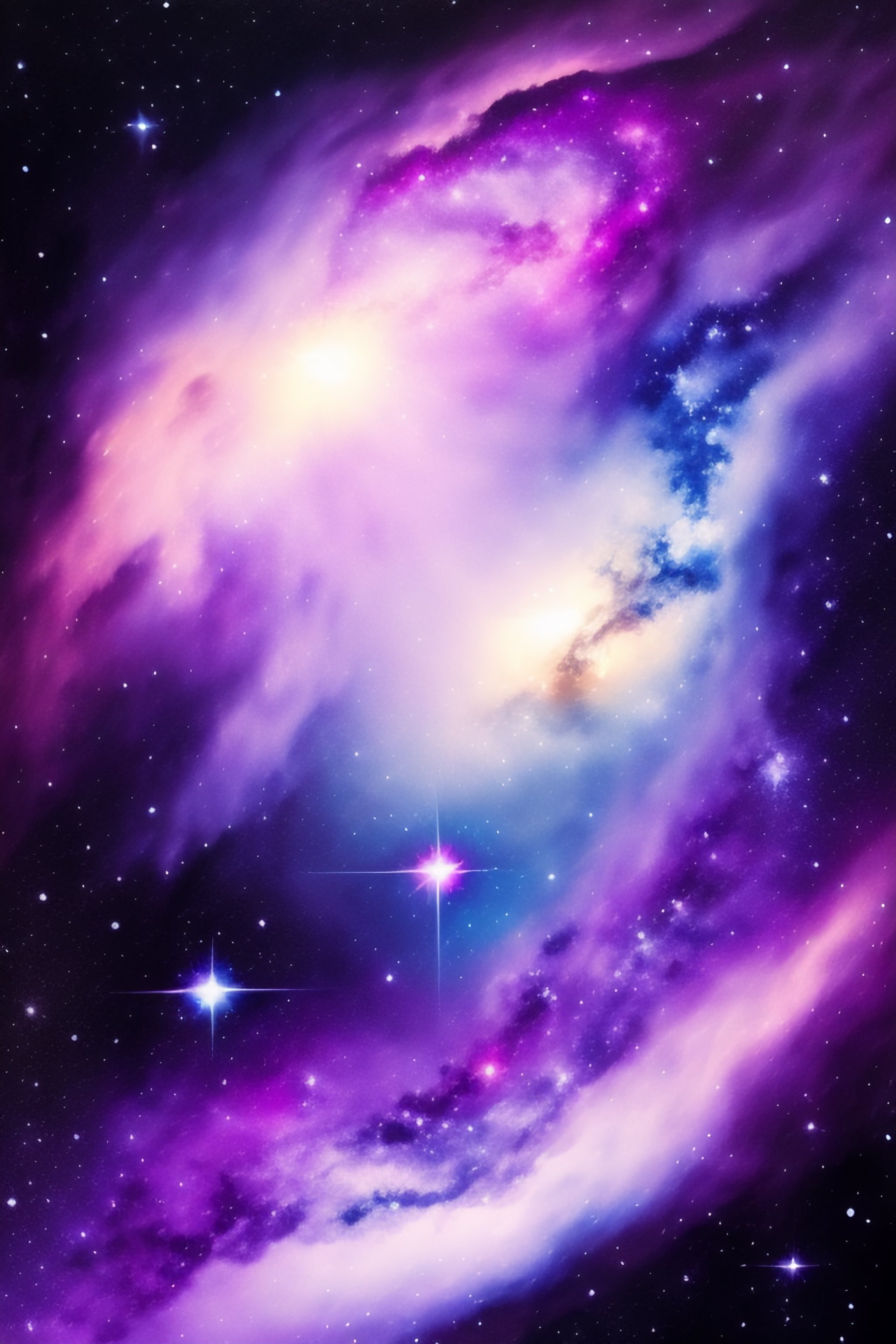 Purple galaxy and cosmic dust
