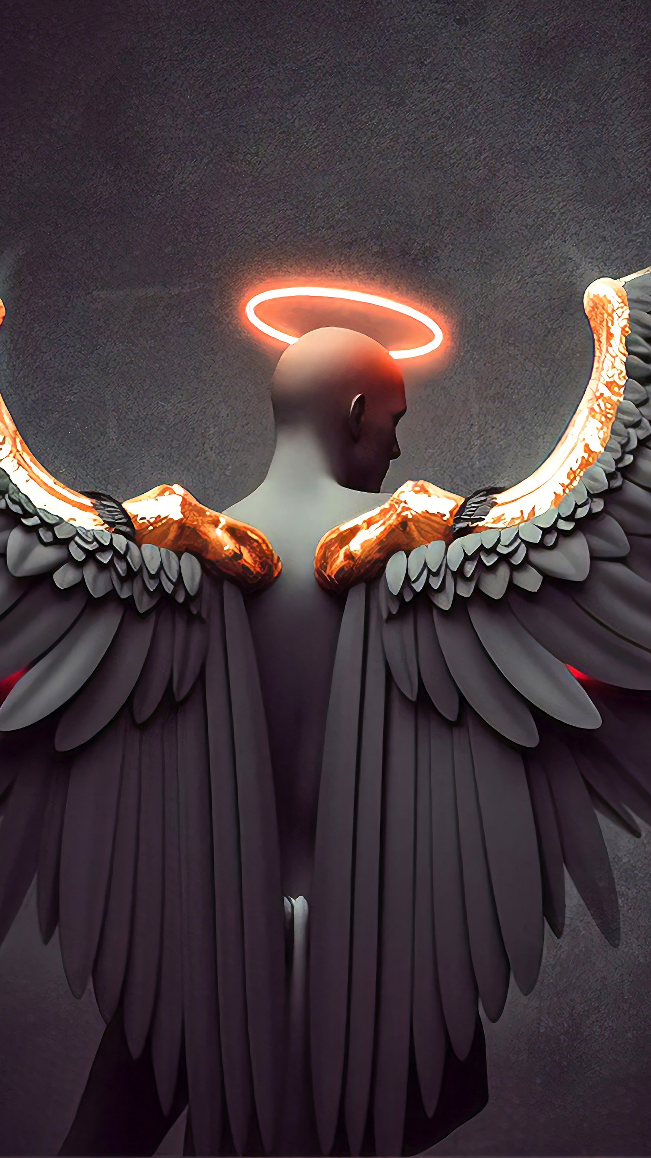 Angel Wings Digital Art 4K Wallpaper
