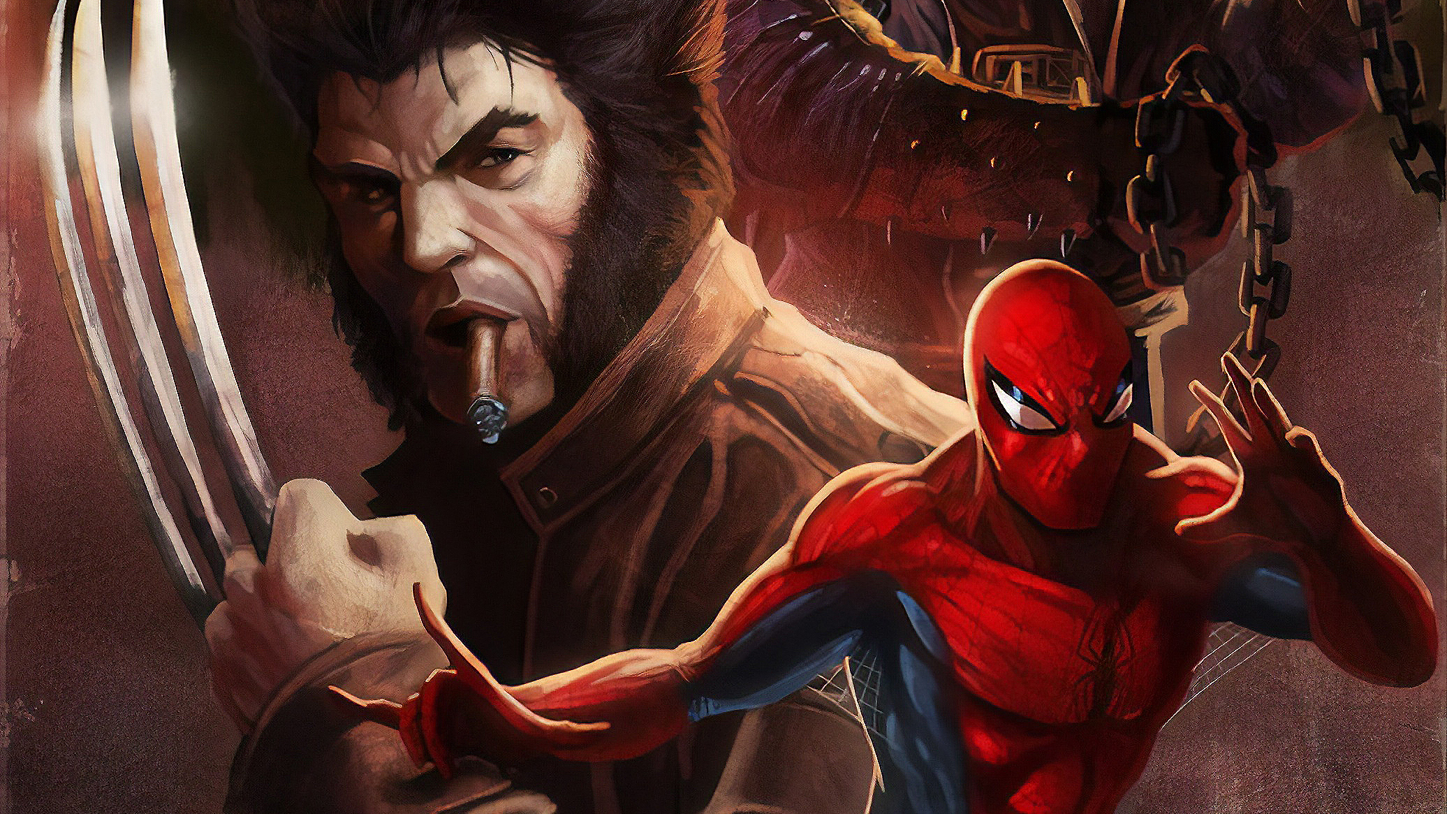 Wolverine Spiderman Wallpaper, HD
