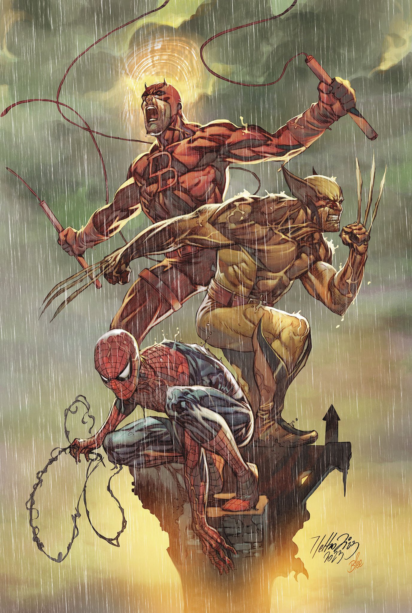 Daredevil, Wolverine & Spider Man