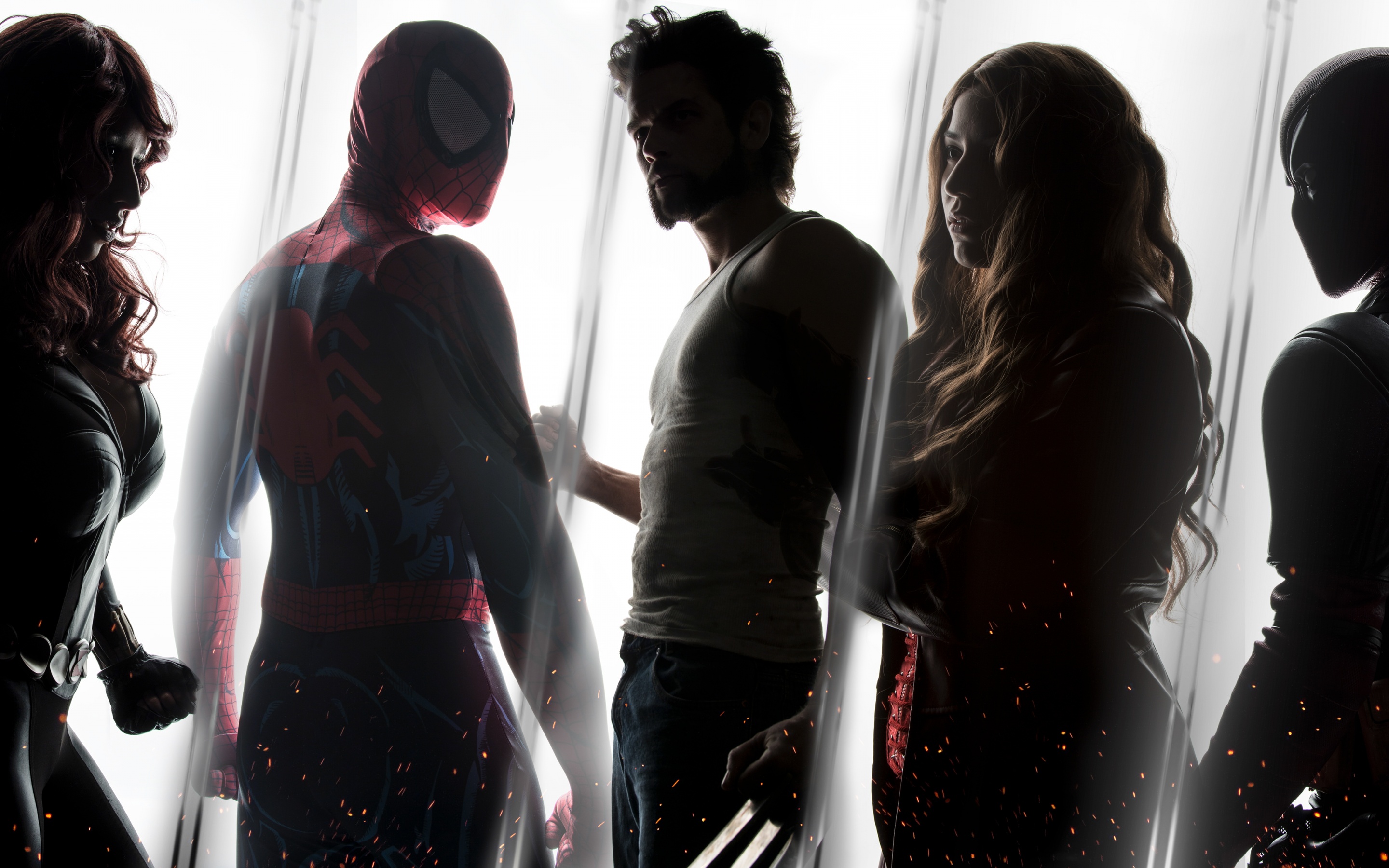 Marvel Superheroes Wallpaper 4K, Black