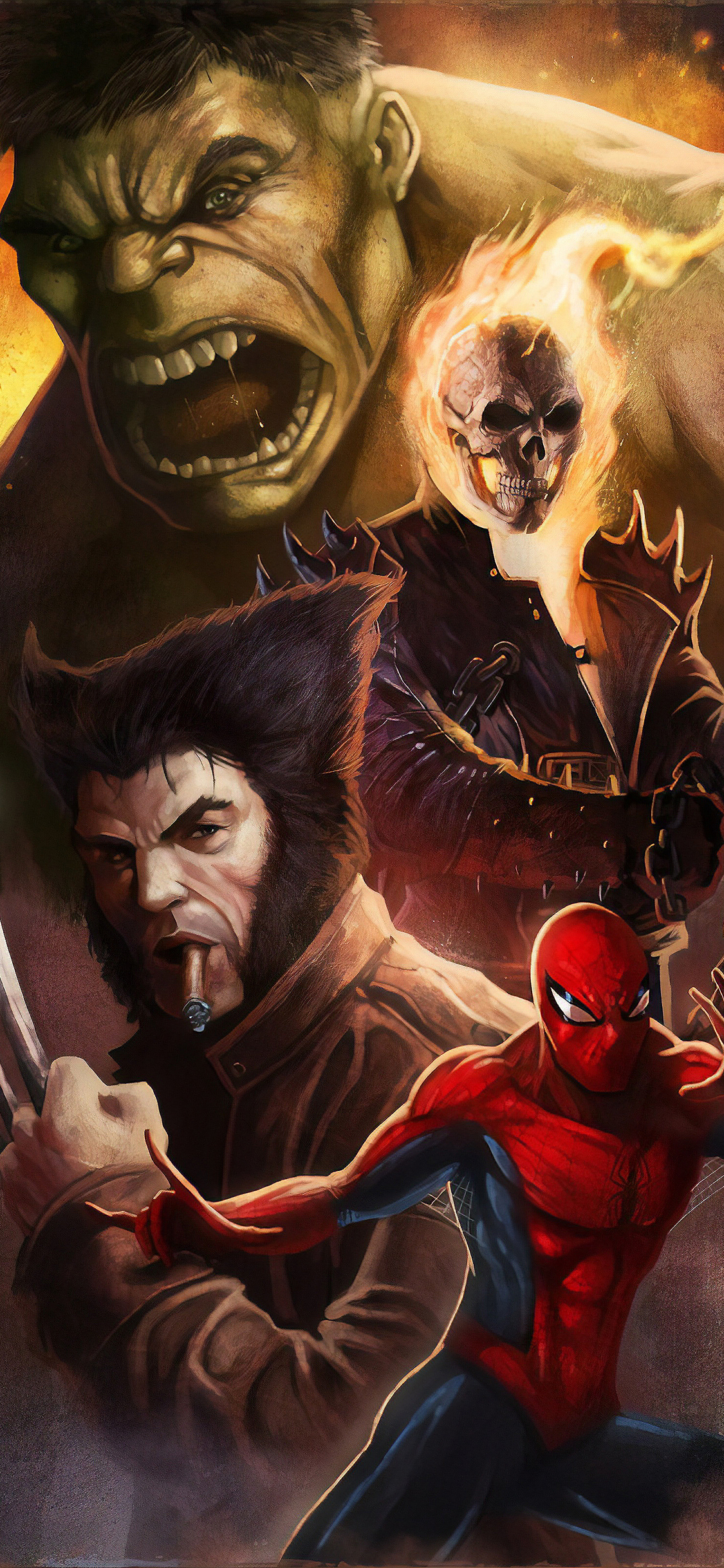Wolverine Spiderman iPhone XS