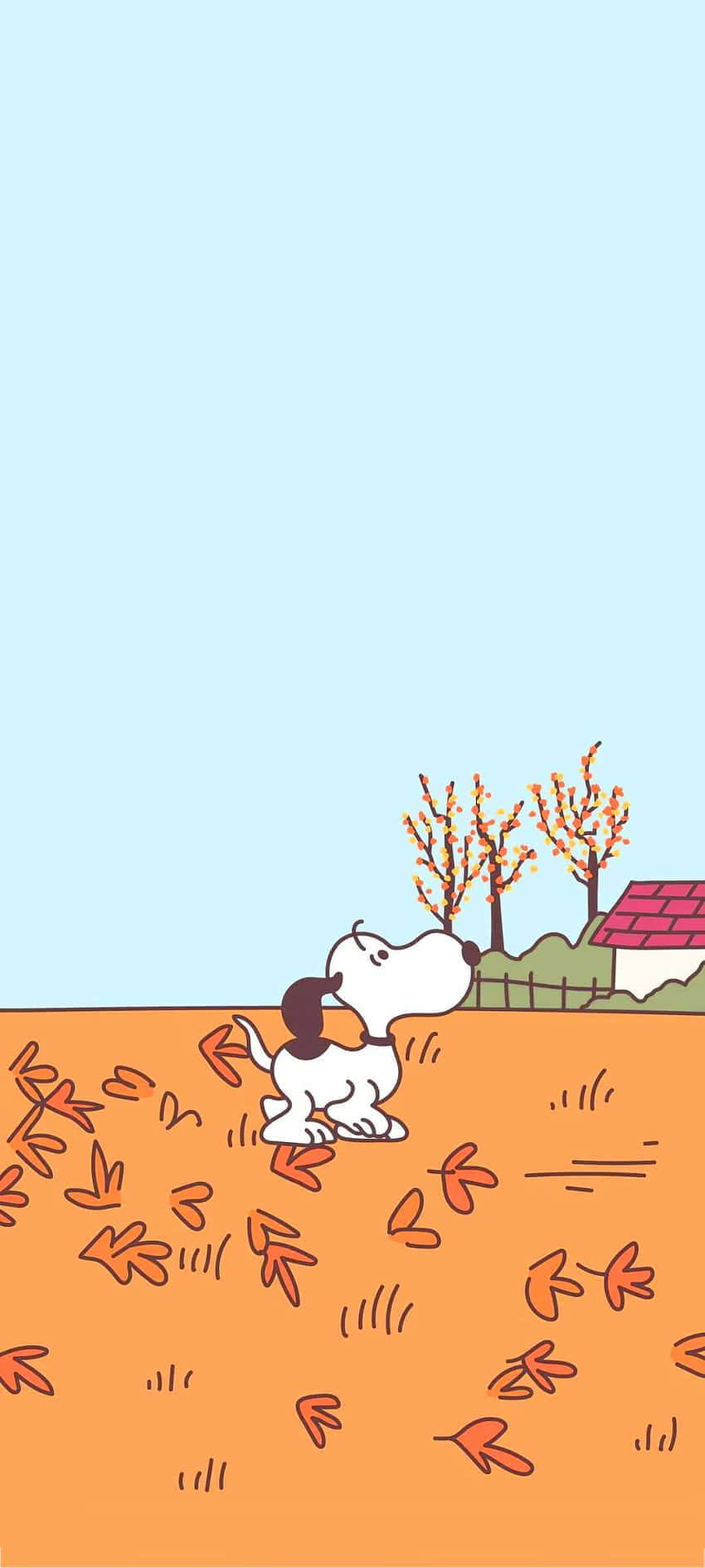 Snoopy Fall Wallpaper