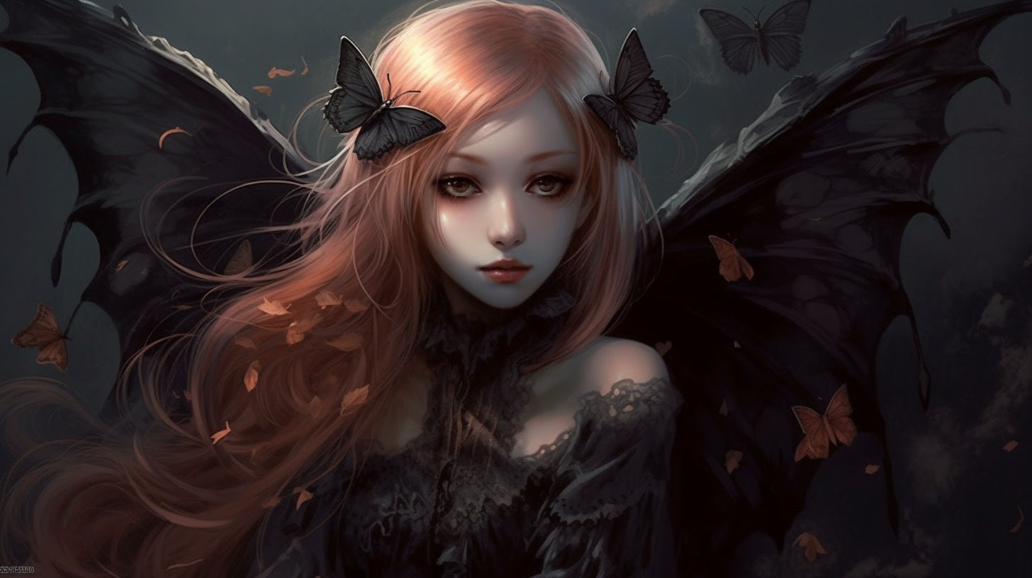 PC wallpaper, fantasy fairy. 日本