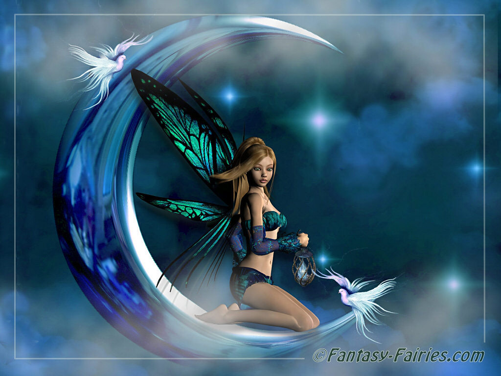 Moon Fairy Wallpaper Fairies 6350134