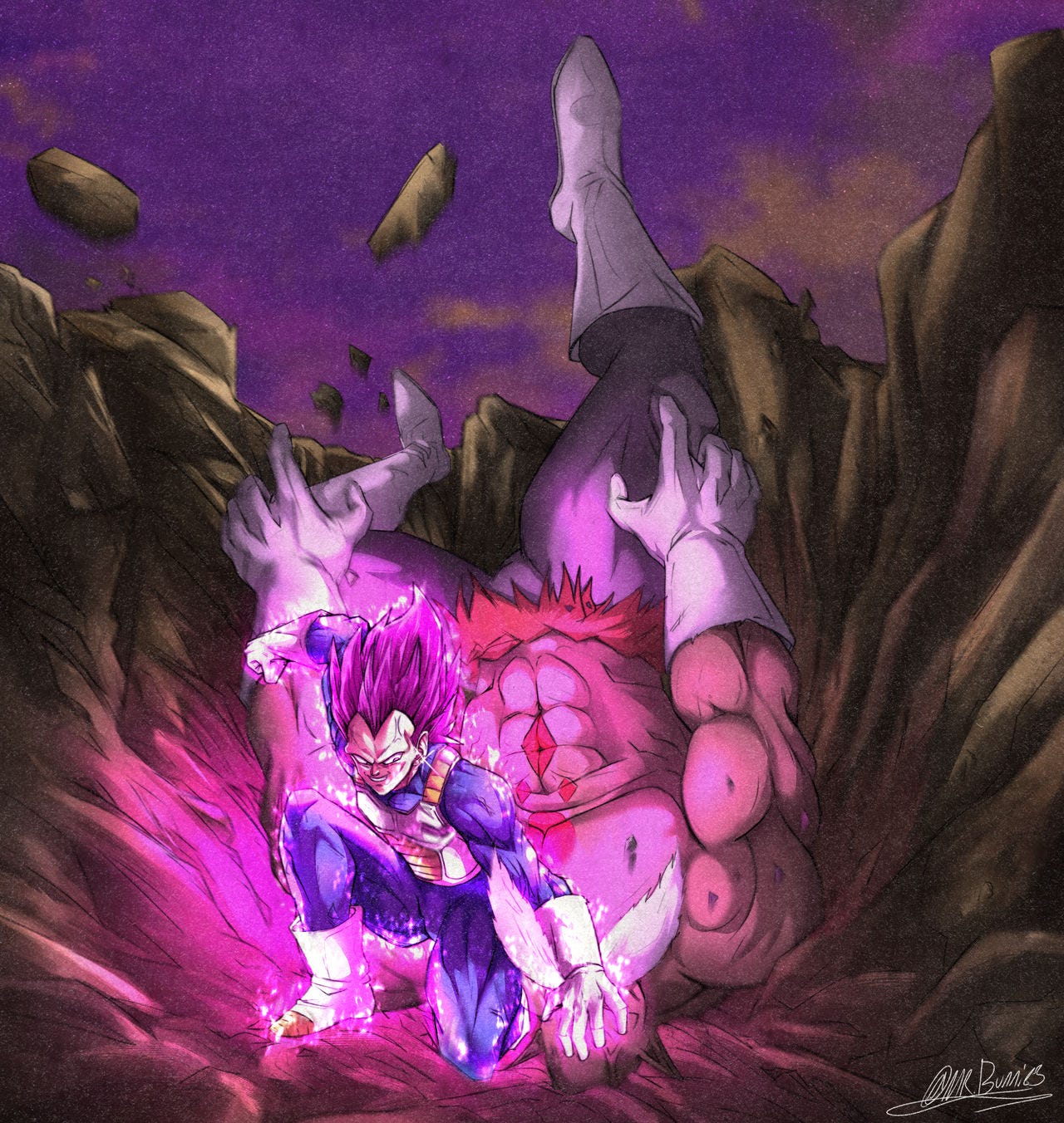 Vegeta's Ultra Ego vs. Toppo's God