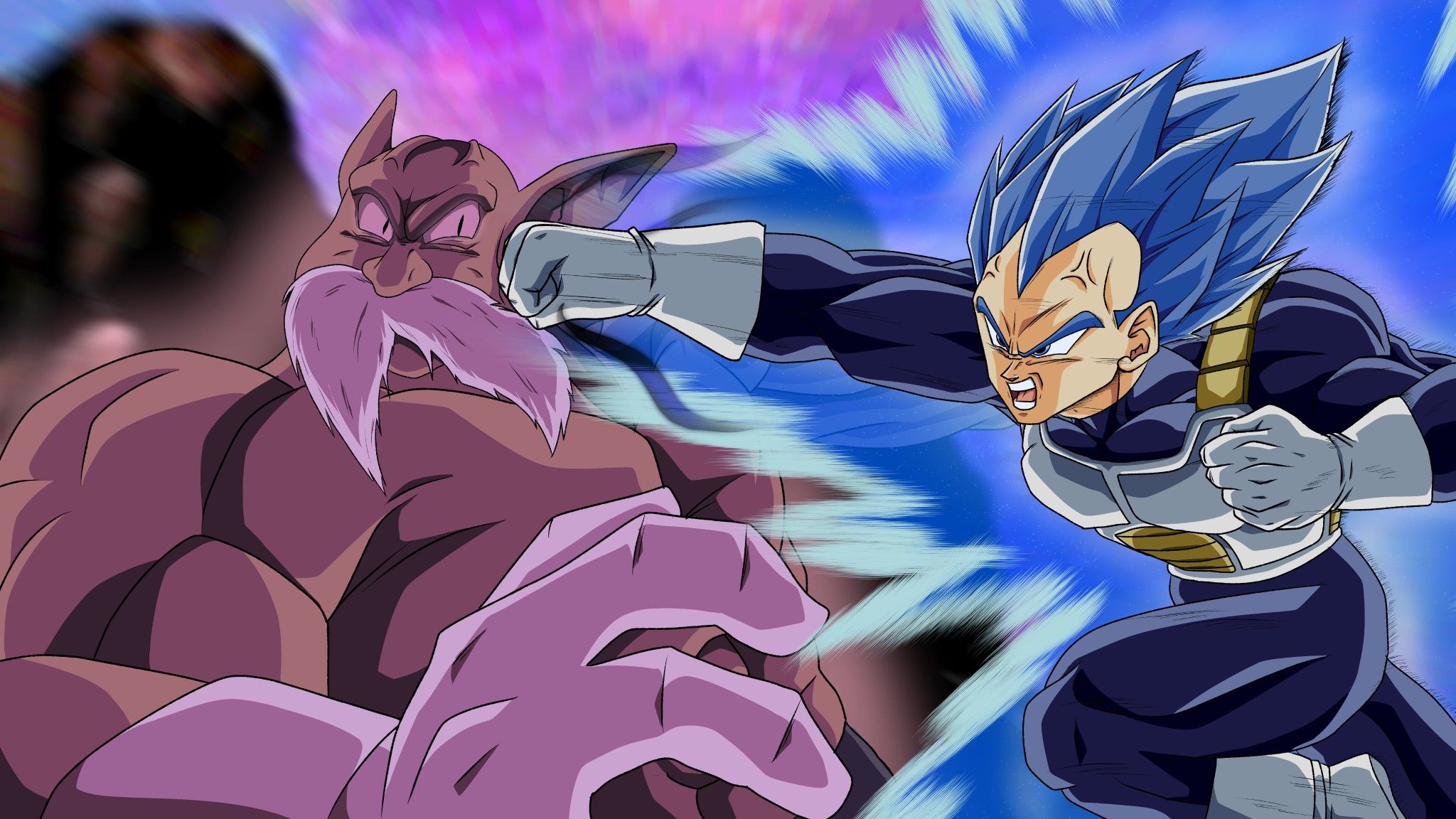 Toppo Vs Vegeta SSBE