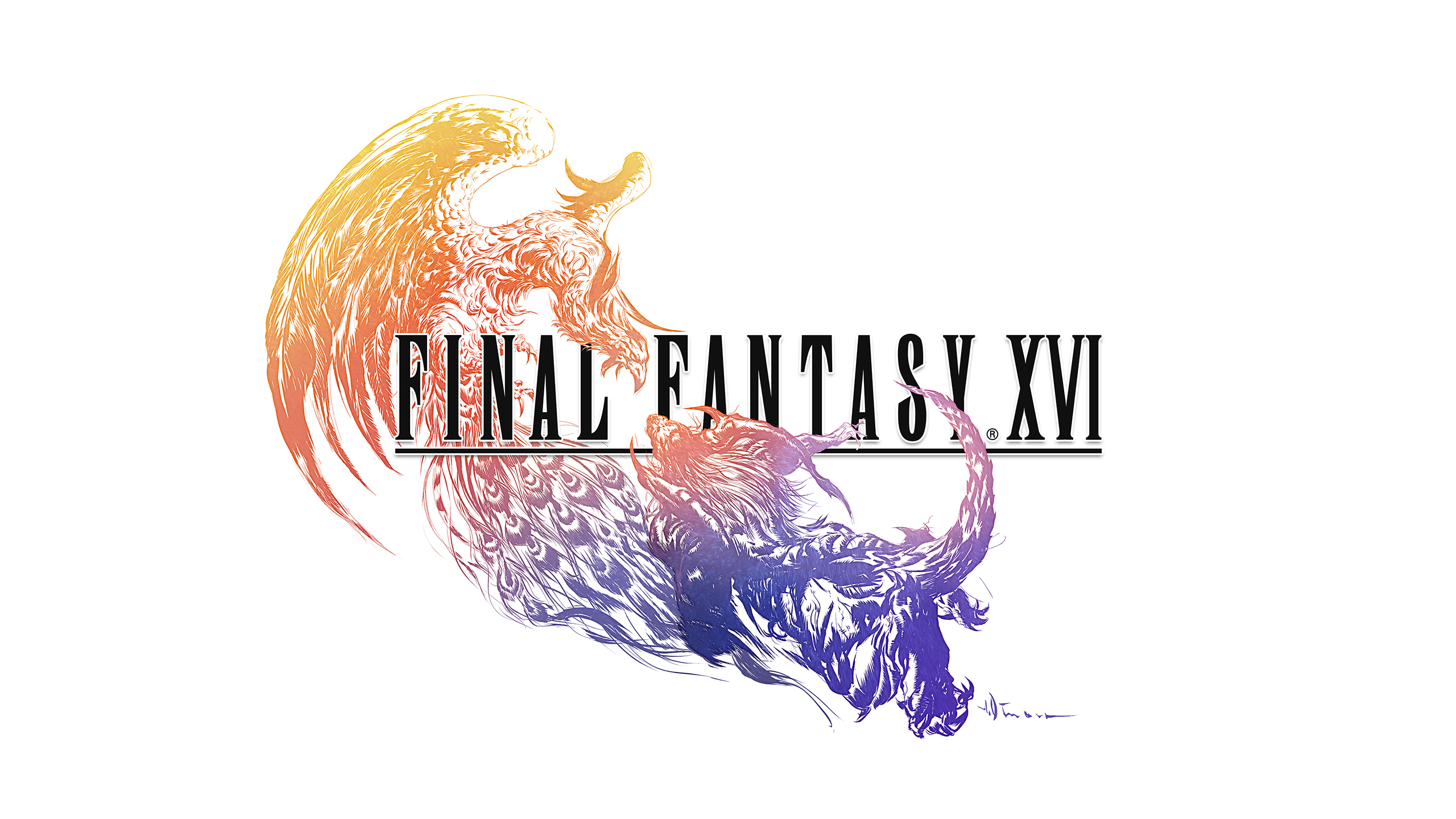 Final Fantasy XVI Logo Wallpaper