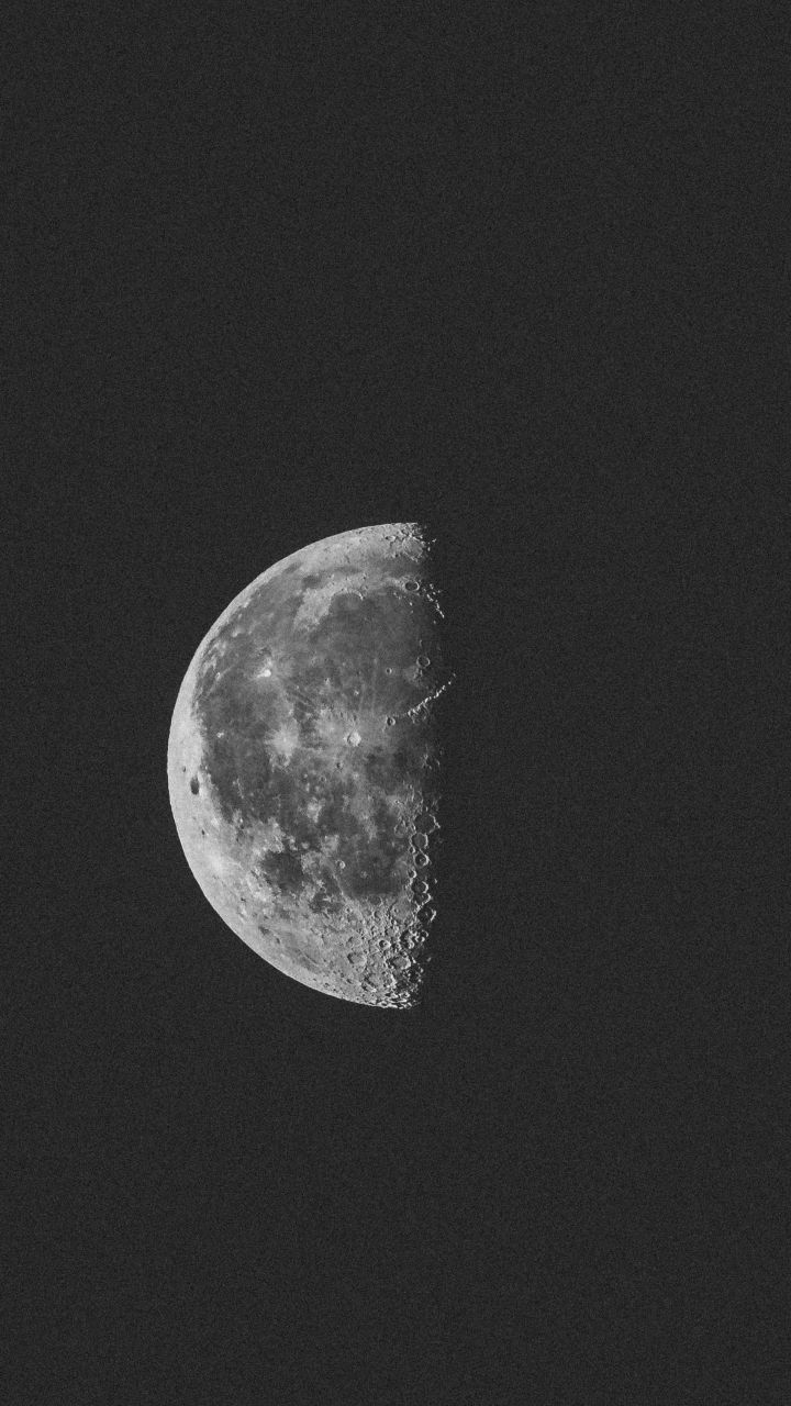 half moon, night, 720x1280 wallpaper