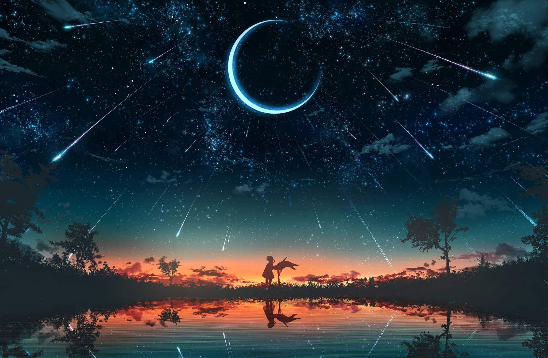 Aesthetic Anime Scenery Wallpaper