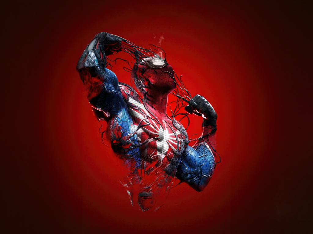 Wallpaper spiderman 2, ps5 game, 2024