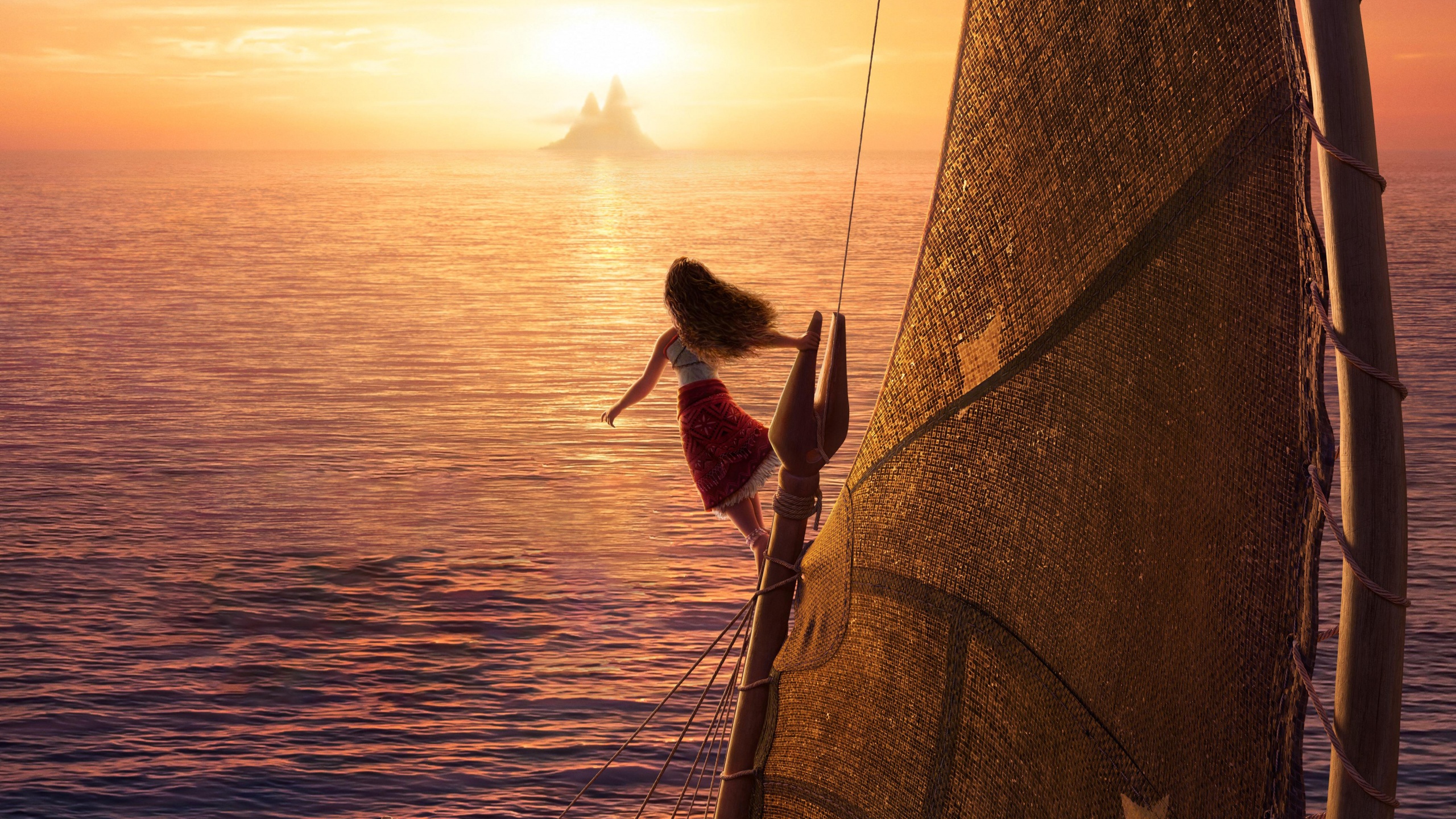 Moana 2 Wallpaper 4K, Movie poster