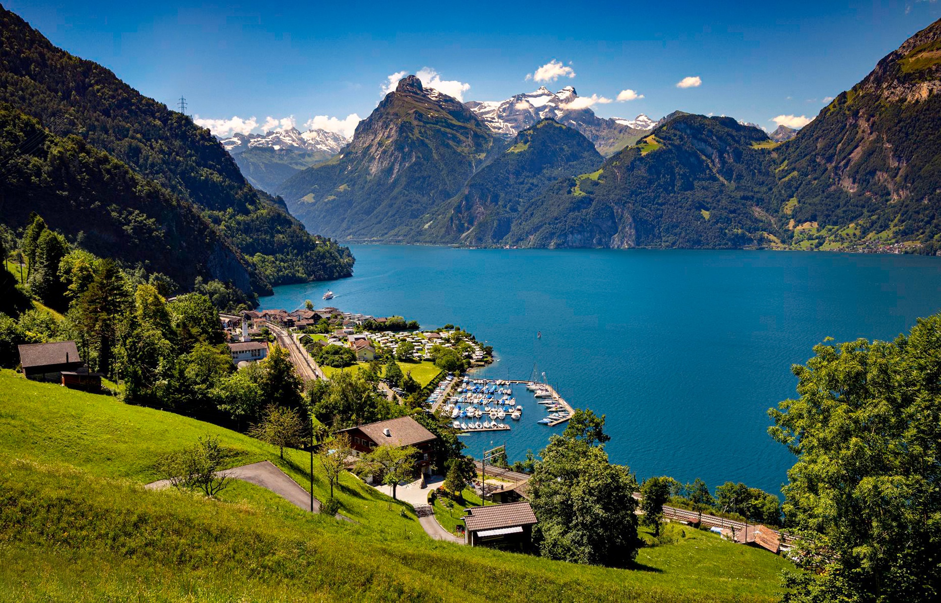 Wallpaper Switzerland, Alps, Lucerne