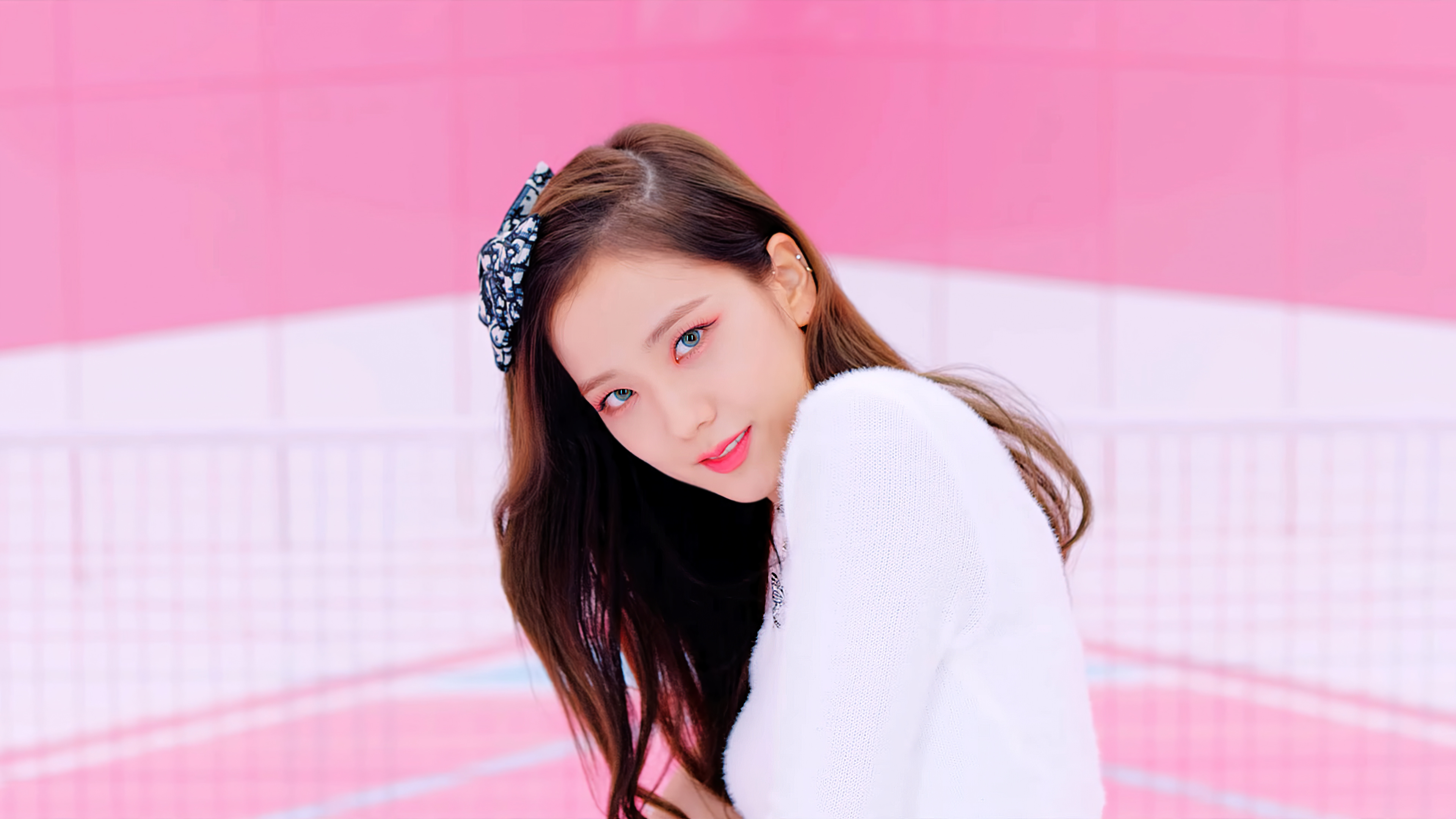 Jisoo BLACKPINK Ice Cream 4K Wallpaper