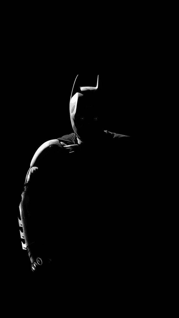 Batman Solid Black iPhone Wallpaper