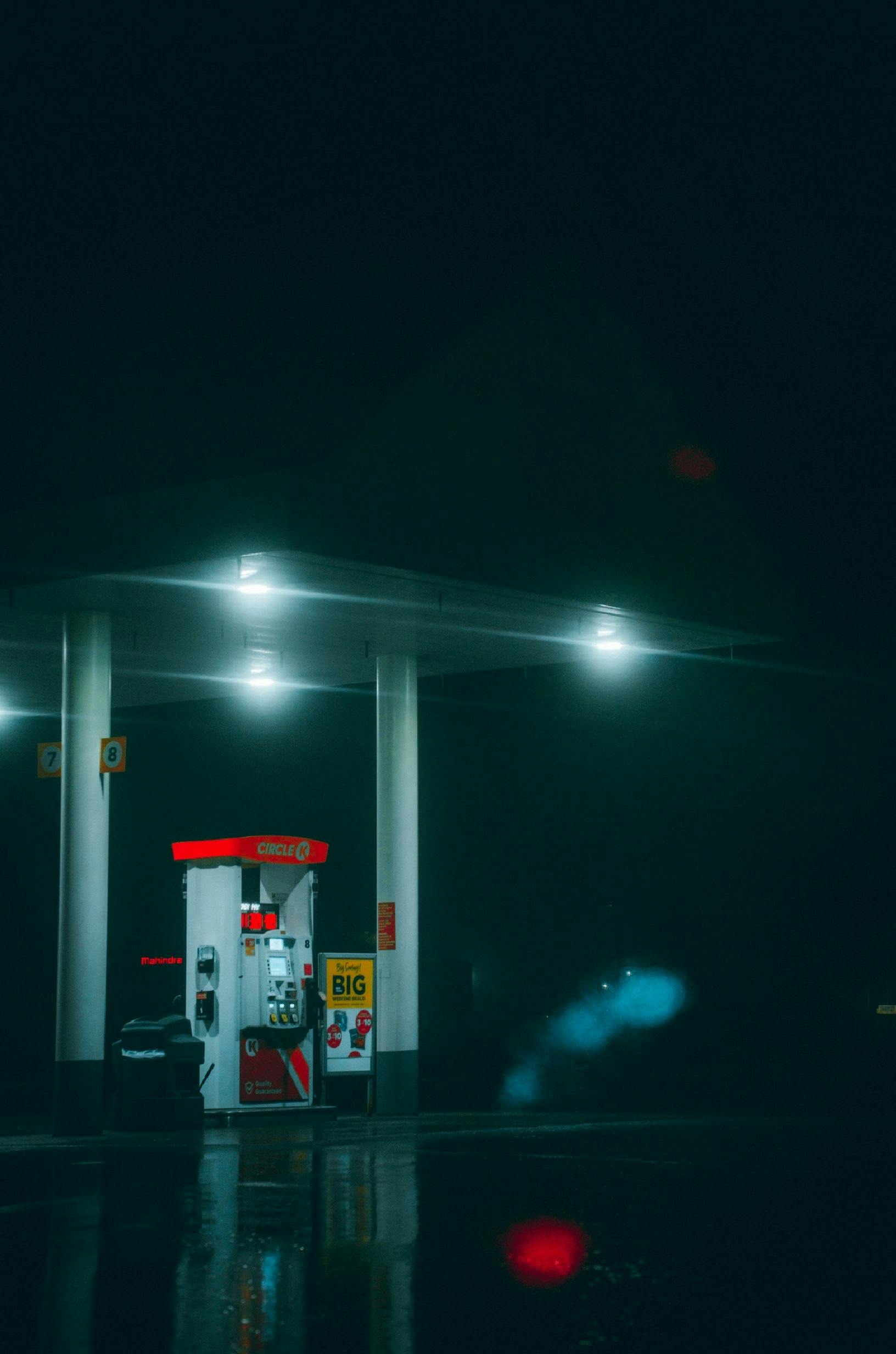 Gas Station at Night Time · Free Stock