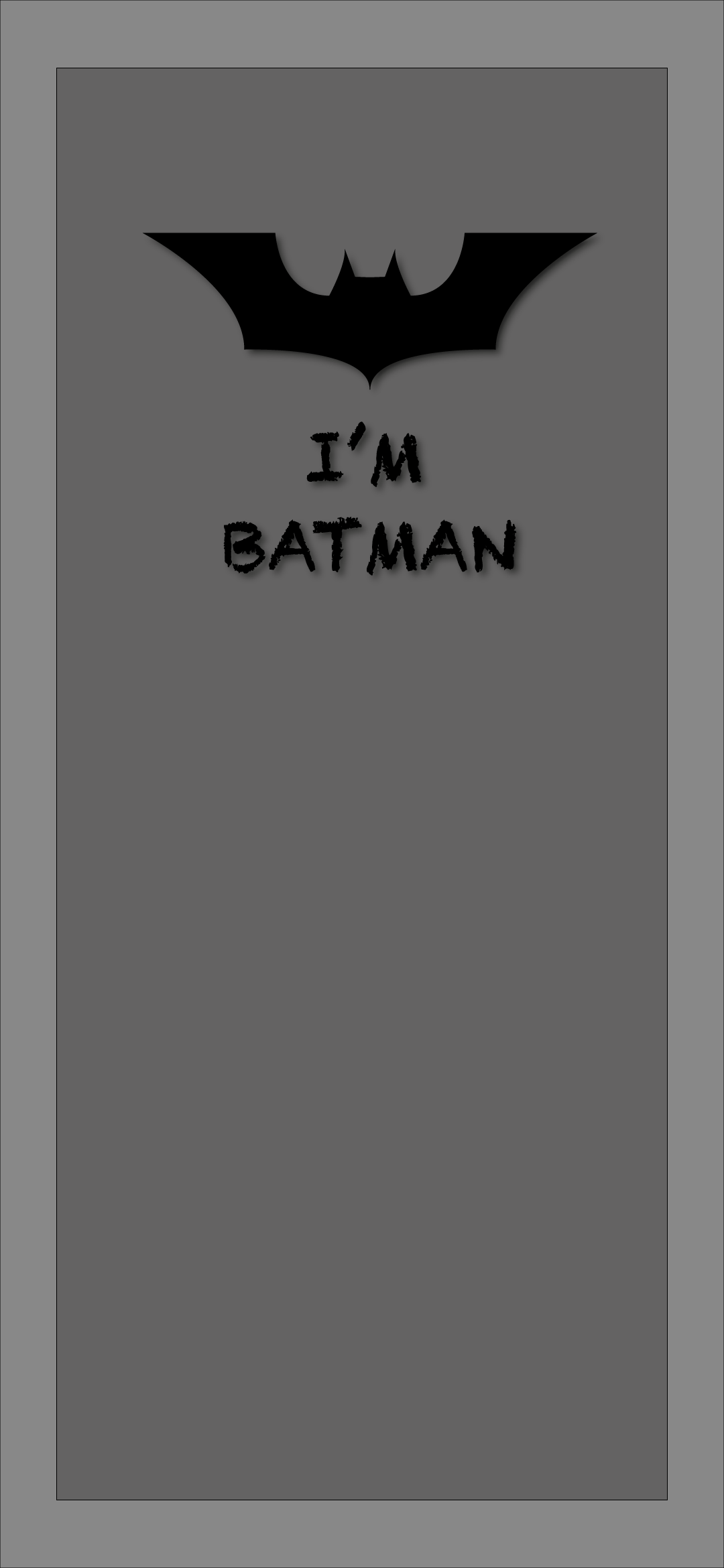 A minimalistic Batman wallpaper I made