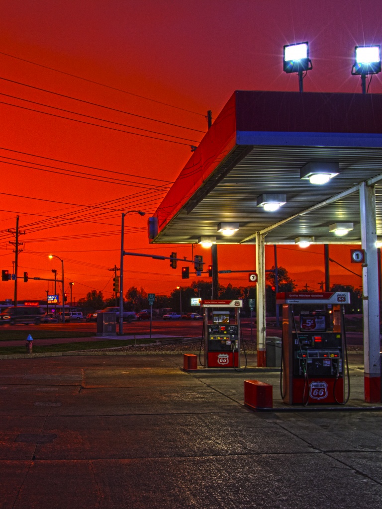 Gas Station Ultra HD Desktop Background