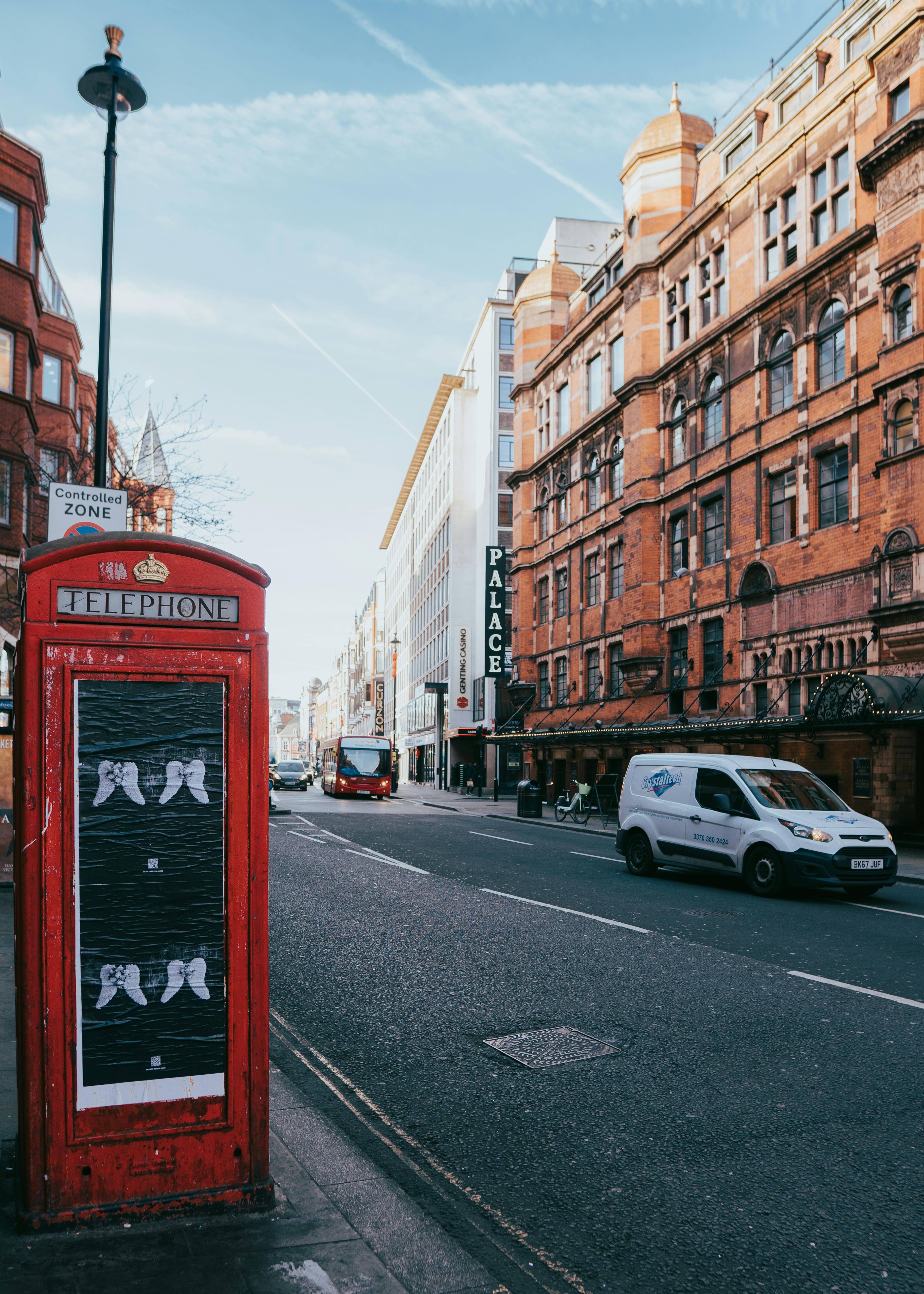 Traditional Red Phone Booth in London