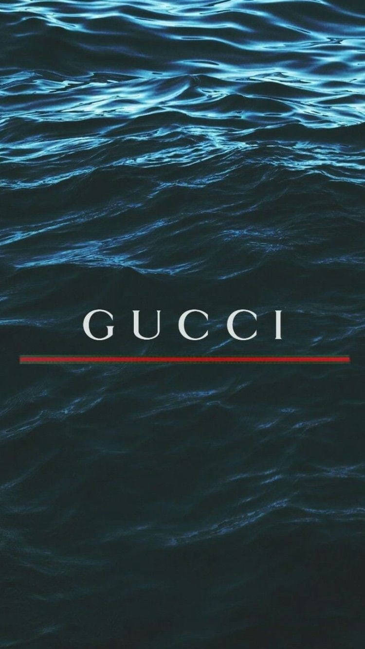 Gucci iPhone Water Background Wallpaper