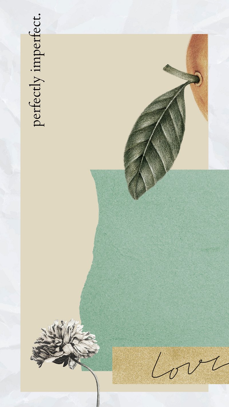 Pastel collage mobile wallpaper