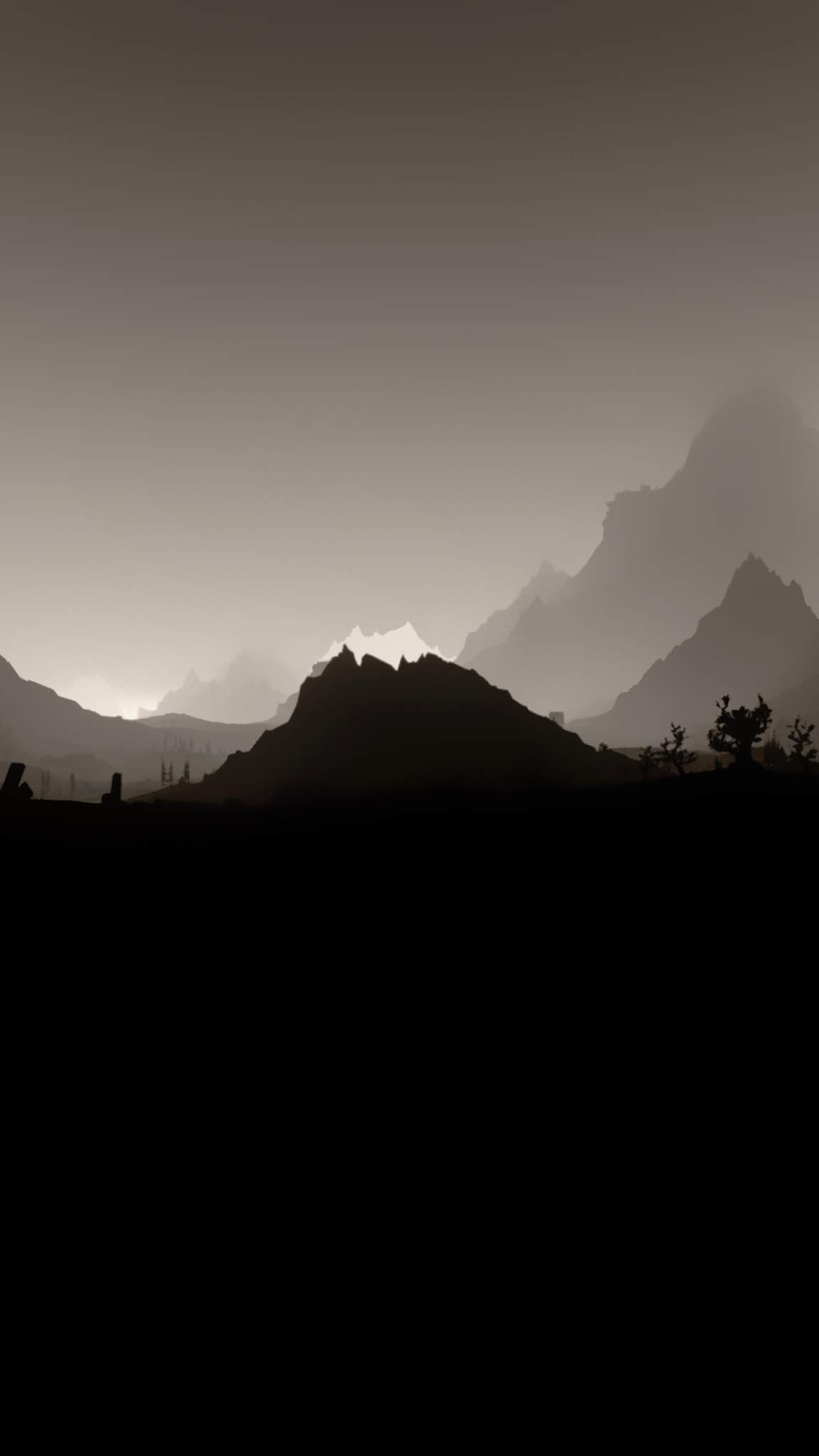 BLACK AND GREY FLAT PHONE WALLPAPERS