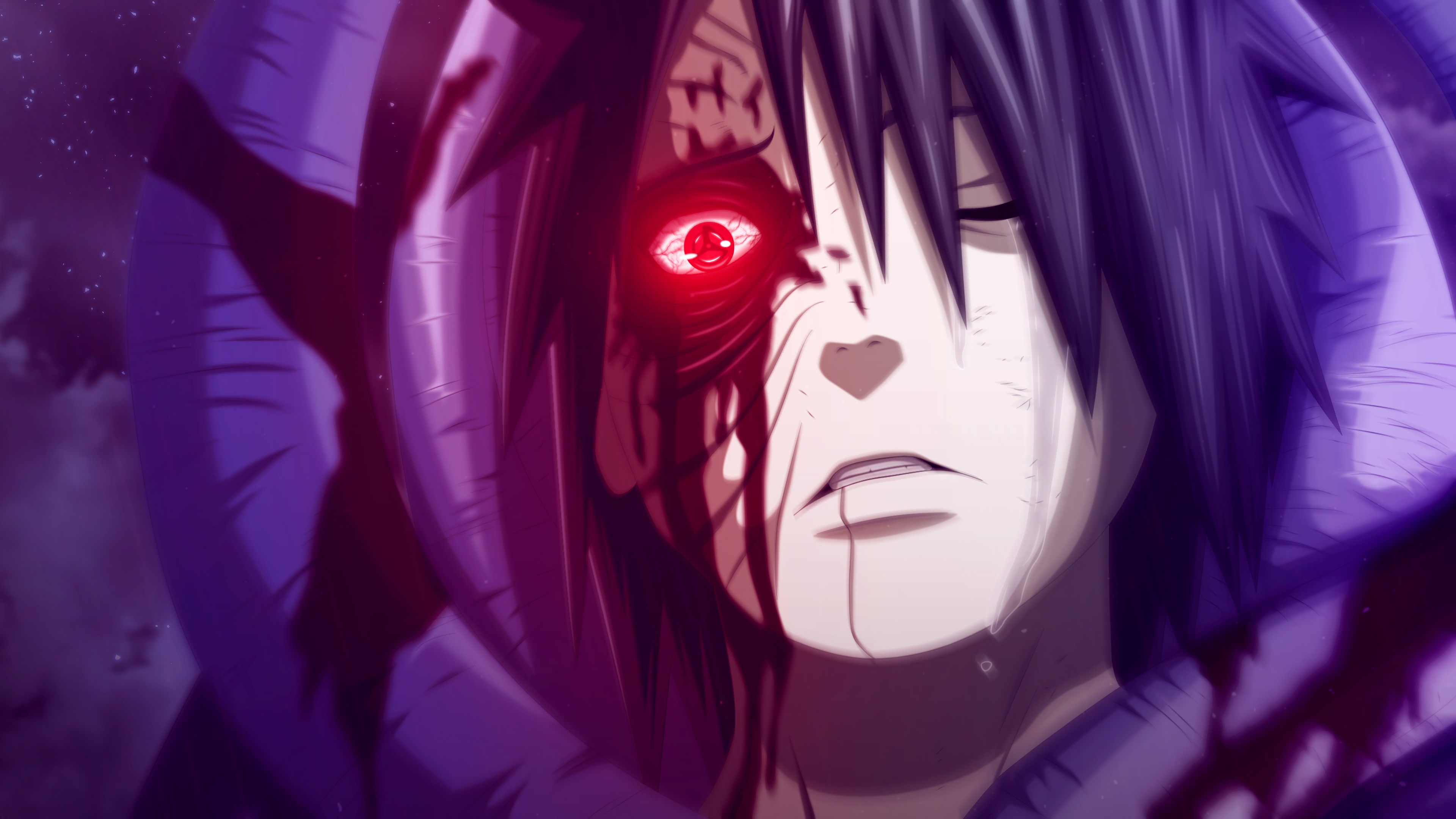 Obito Uchiha Sharingan 4K Wallpaper
