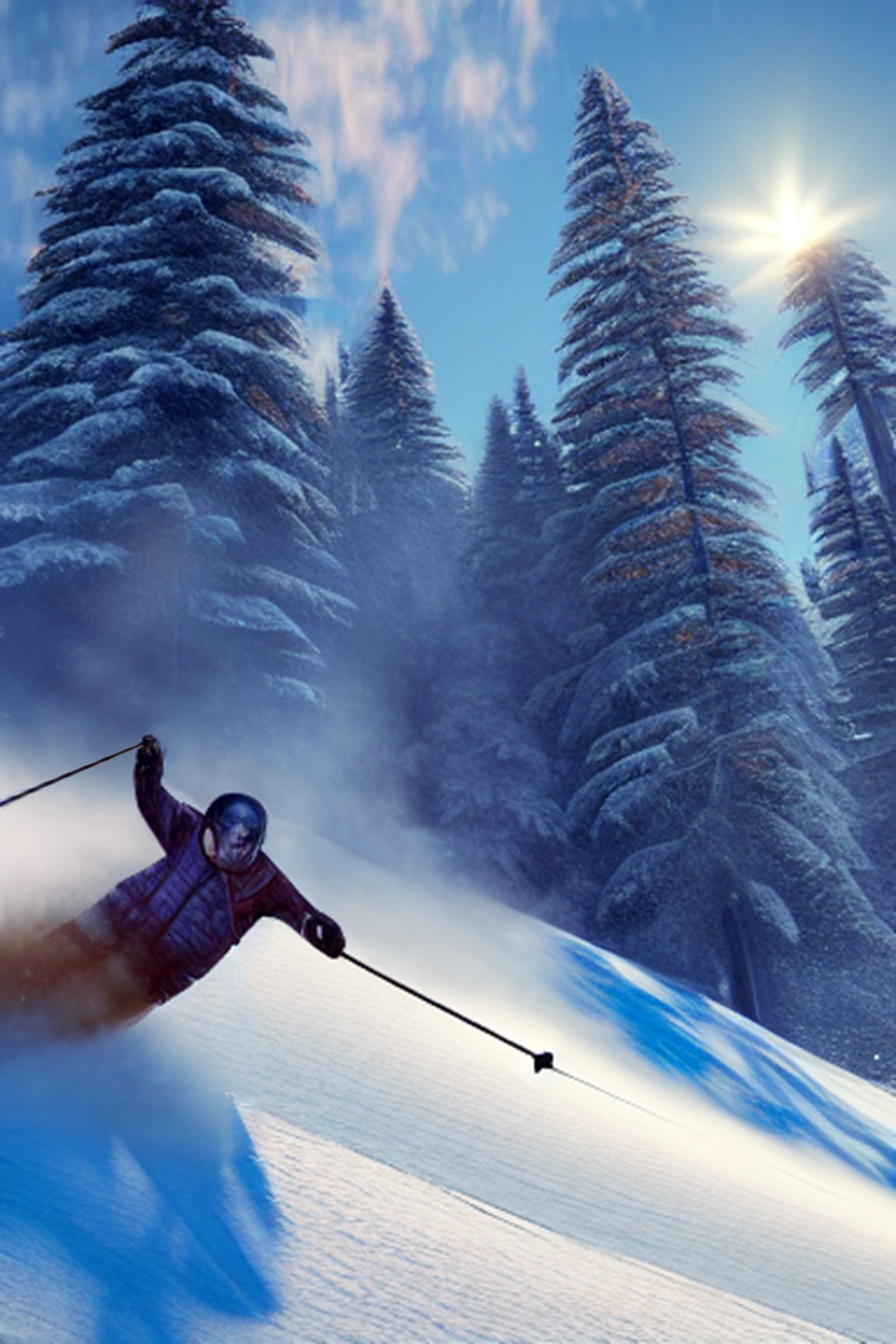 Powder Day Phone Background