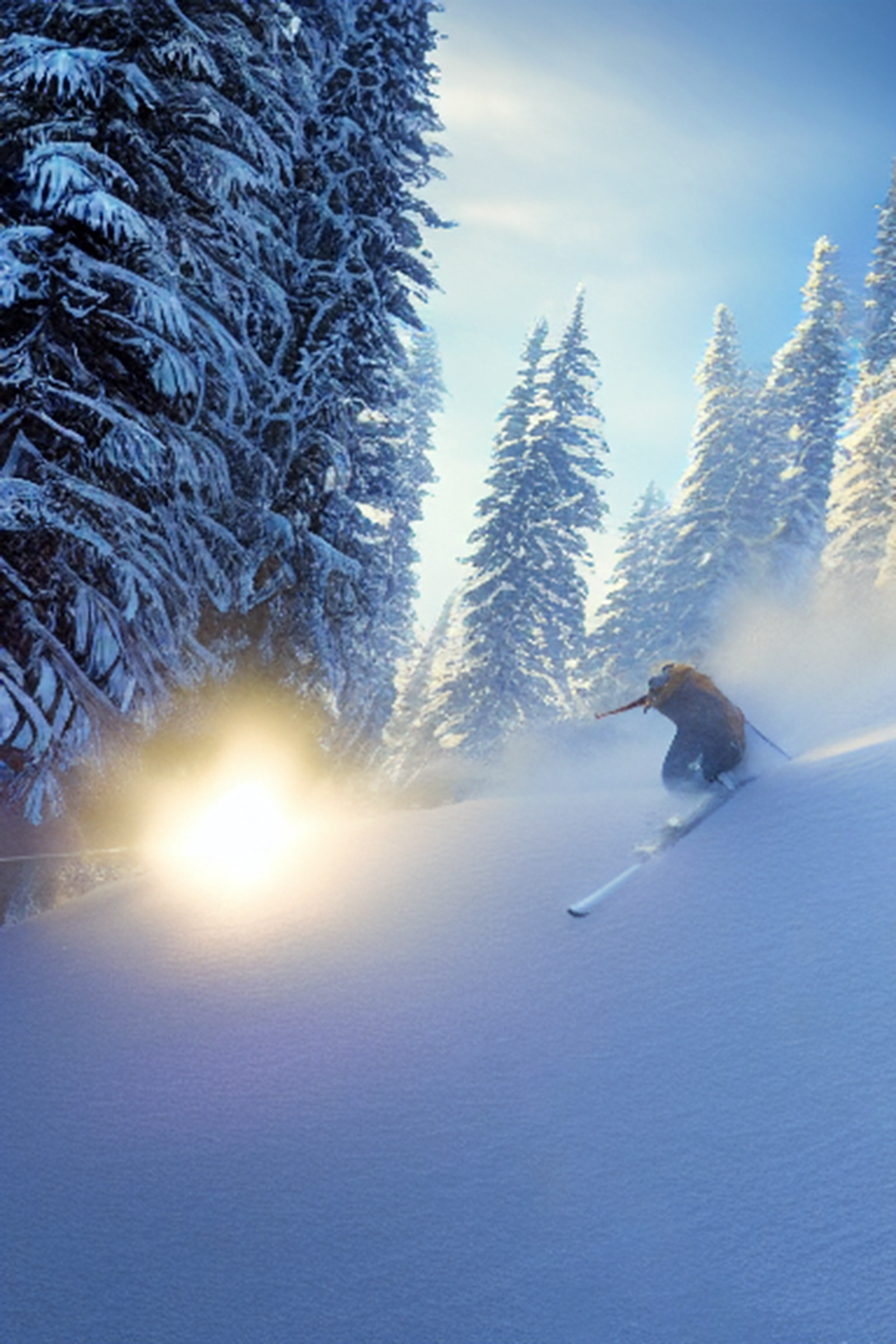 Powder Day Phone Background