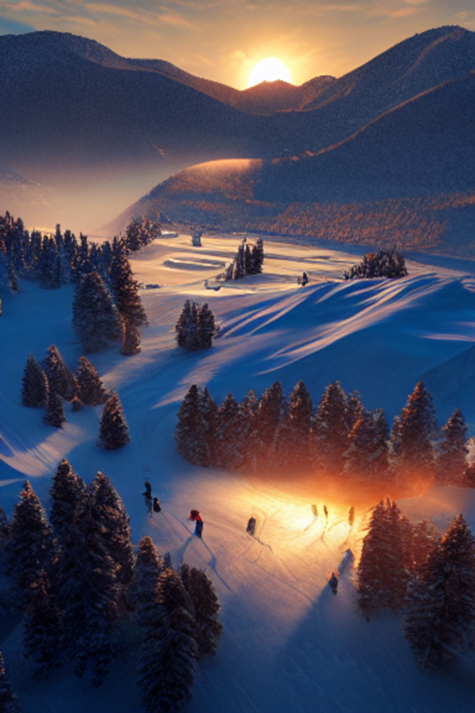 Powder Day Phone Background