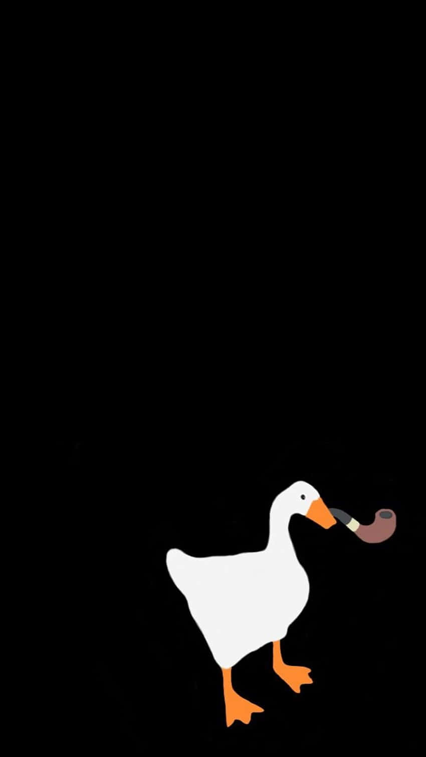 Download Funny Goose Smoking Cigar Wallpaper