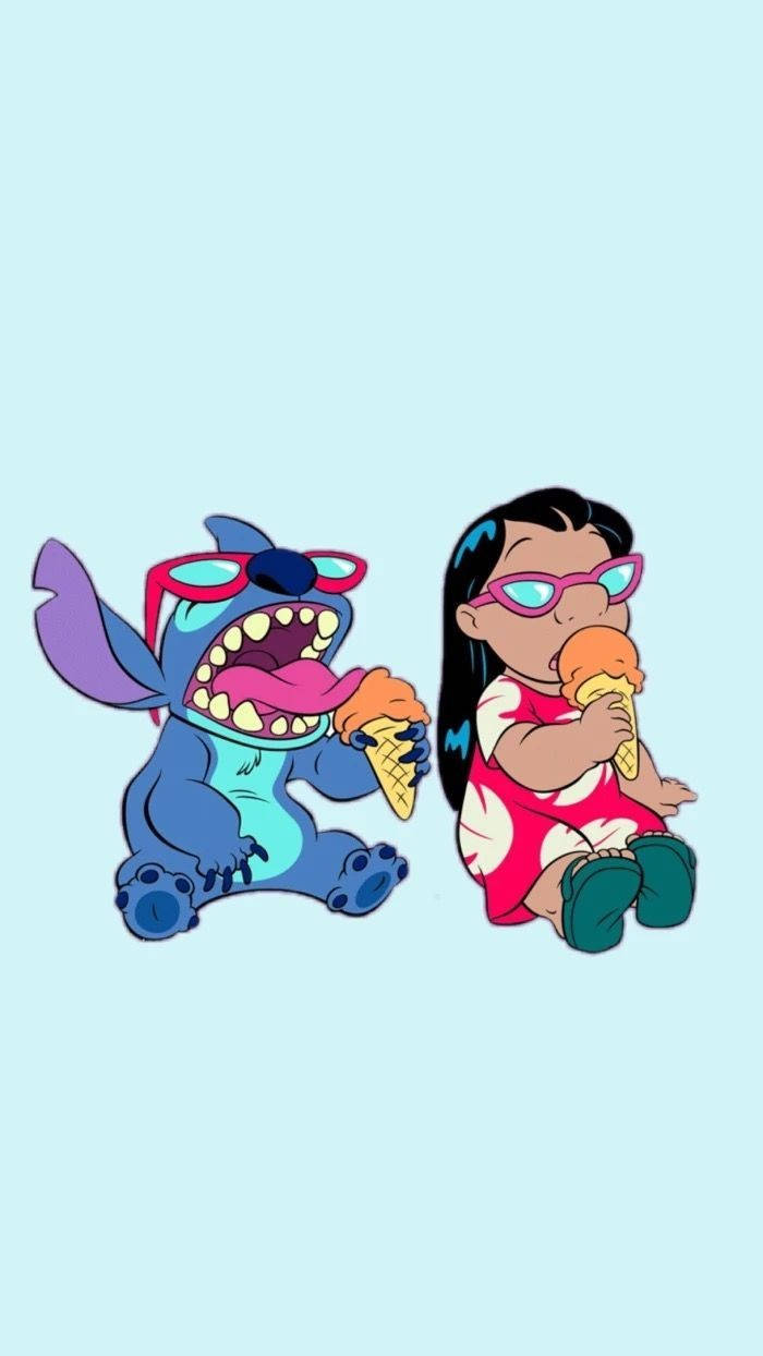 Download Lilo And Stitch Eating Ice