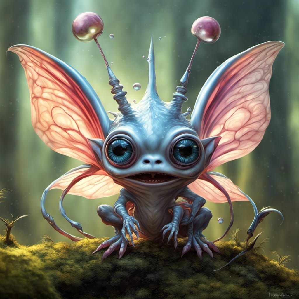 Cute baby fantasy creature