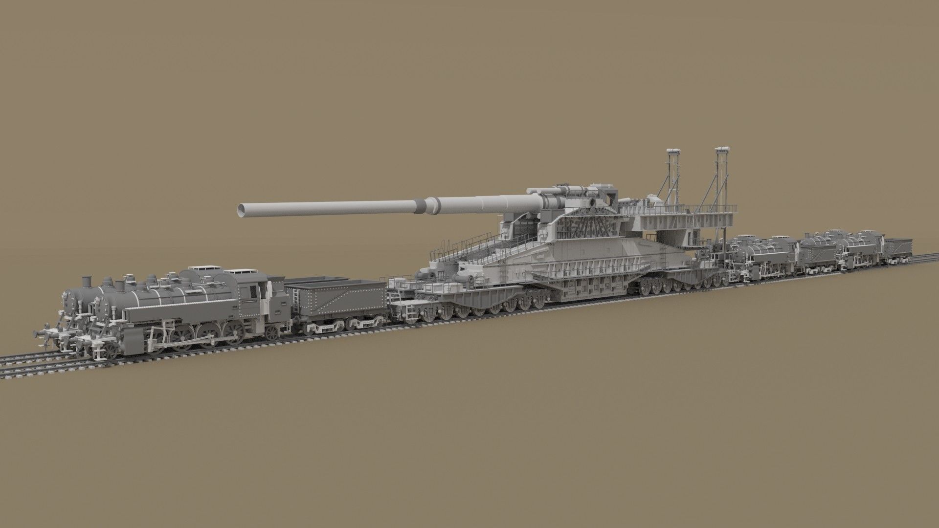 Railway Gun 800mm Gustav Dora, Daniel