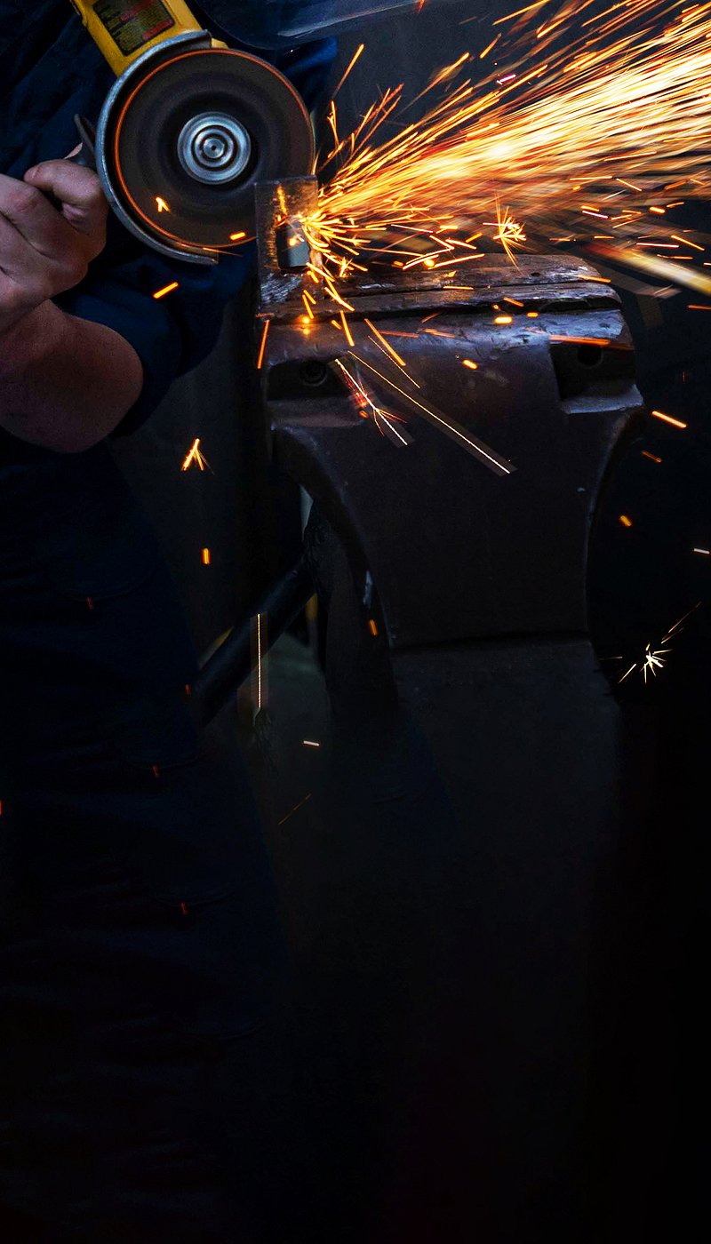 Metal cutting background. Premium