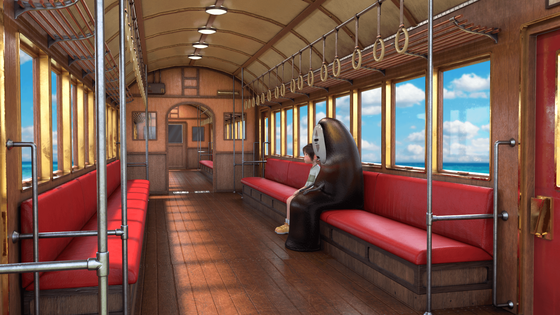 Spirited Away train scene in 3D