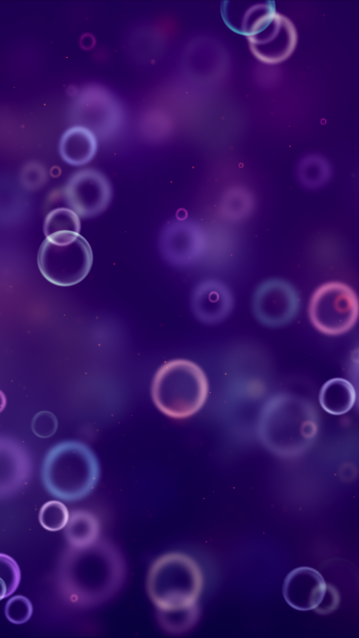 Bubbles Wallpaper 4K, Bokeh, Purple