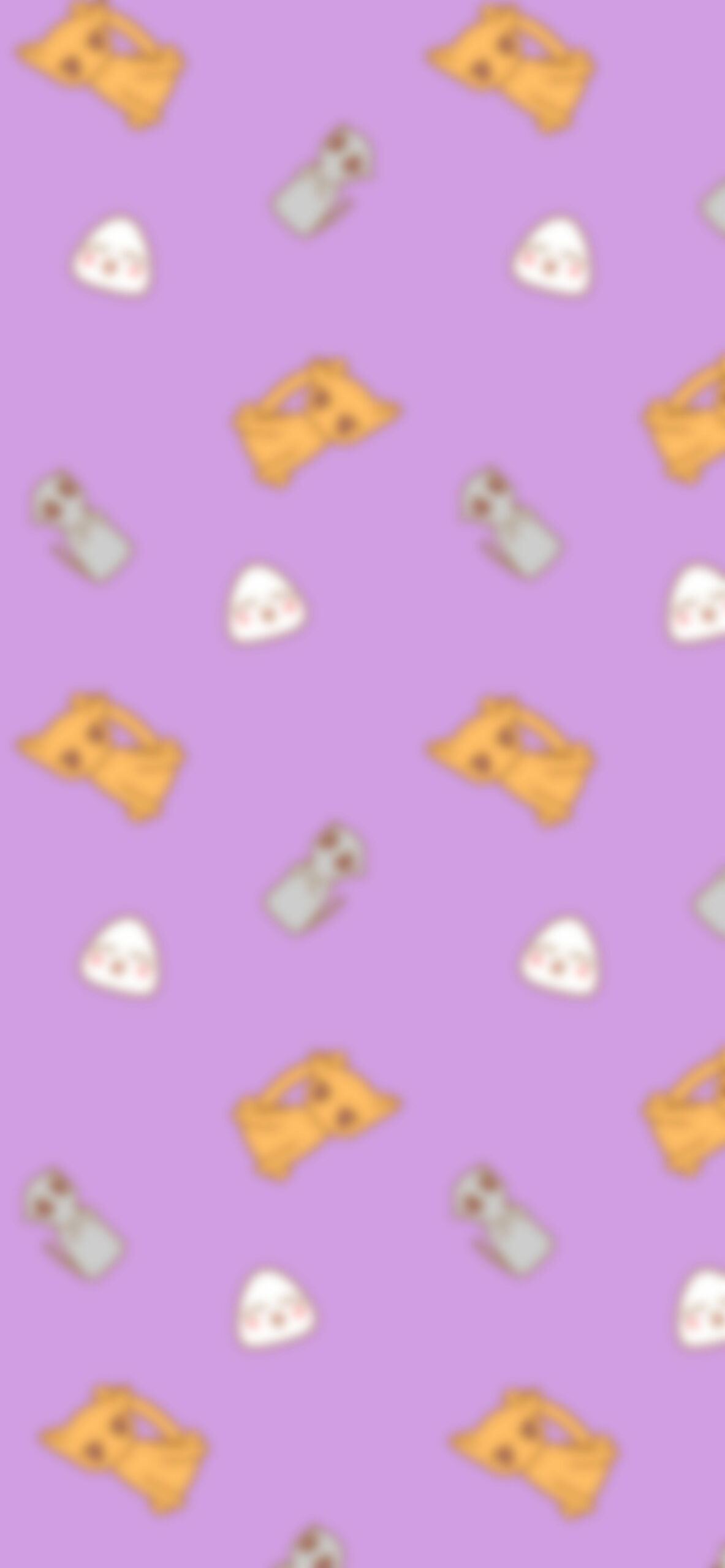 Fruits Basket Pattern Purple Wallpaper