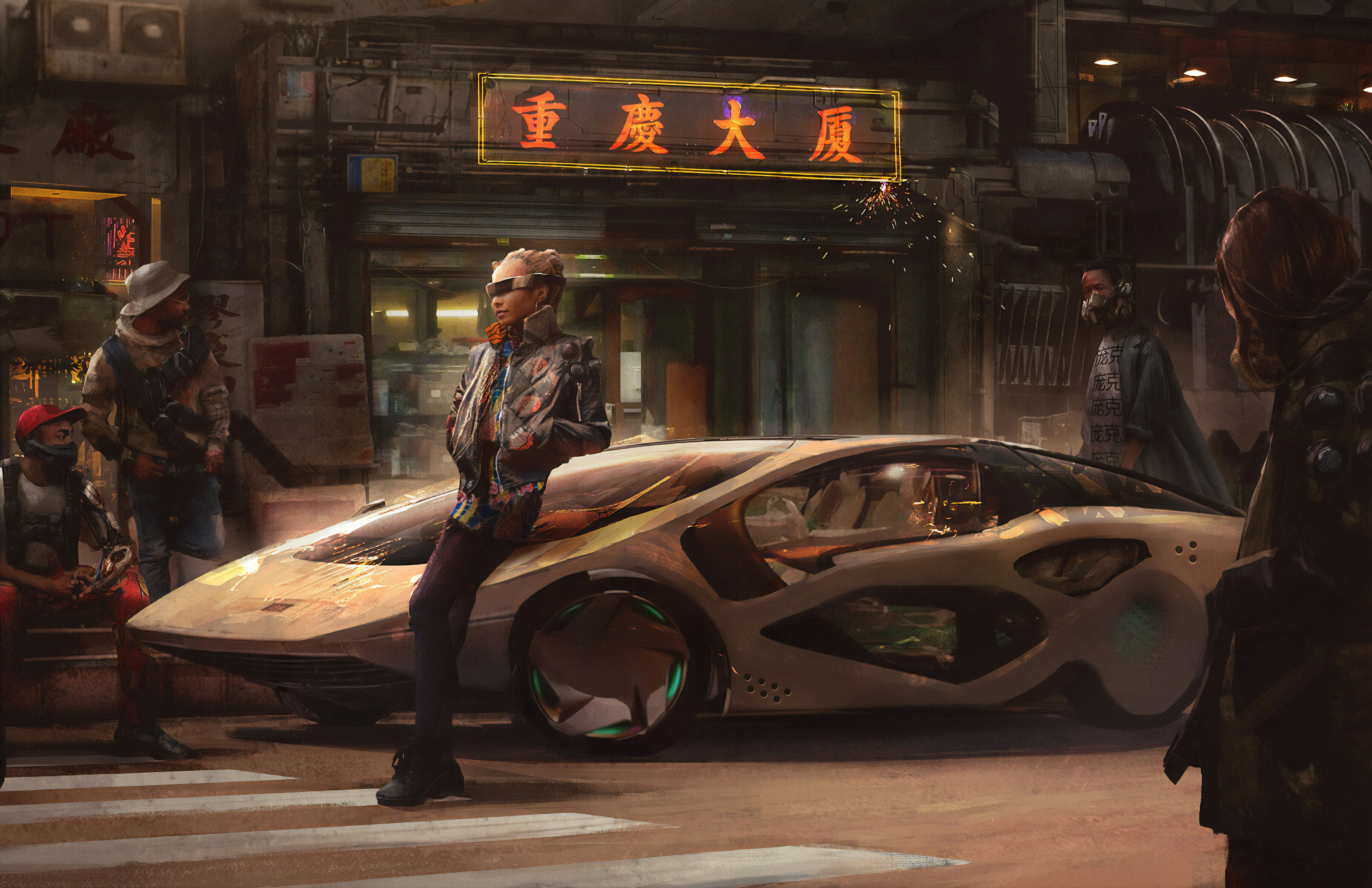 Cyberpunk 2077 Futuristic Car