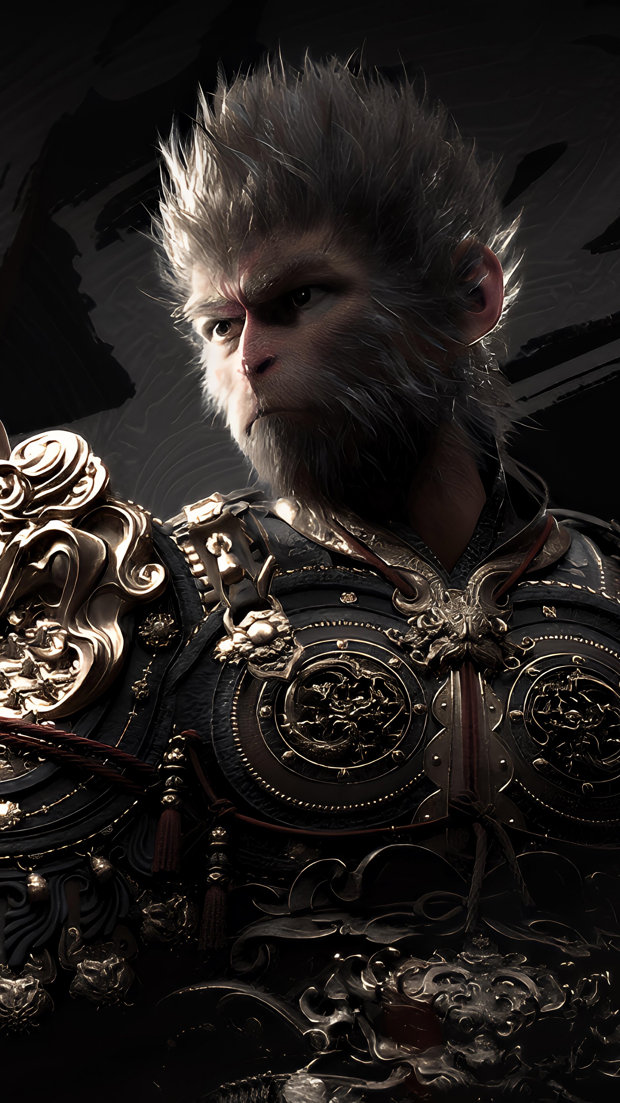 Black Myth: Wukong 4K Wallpaper iPhone