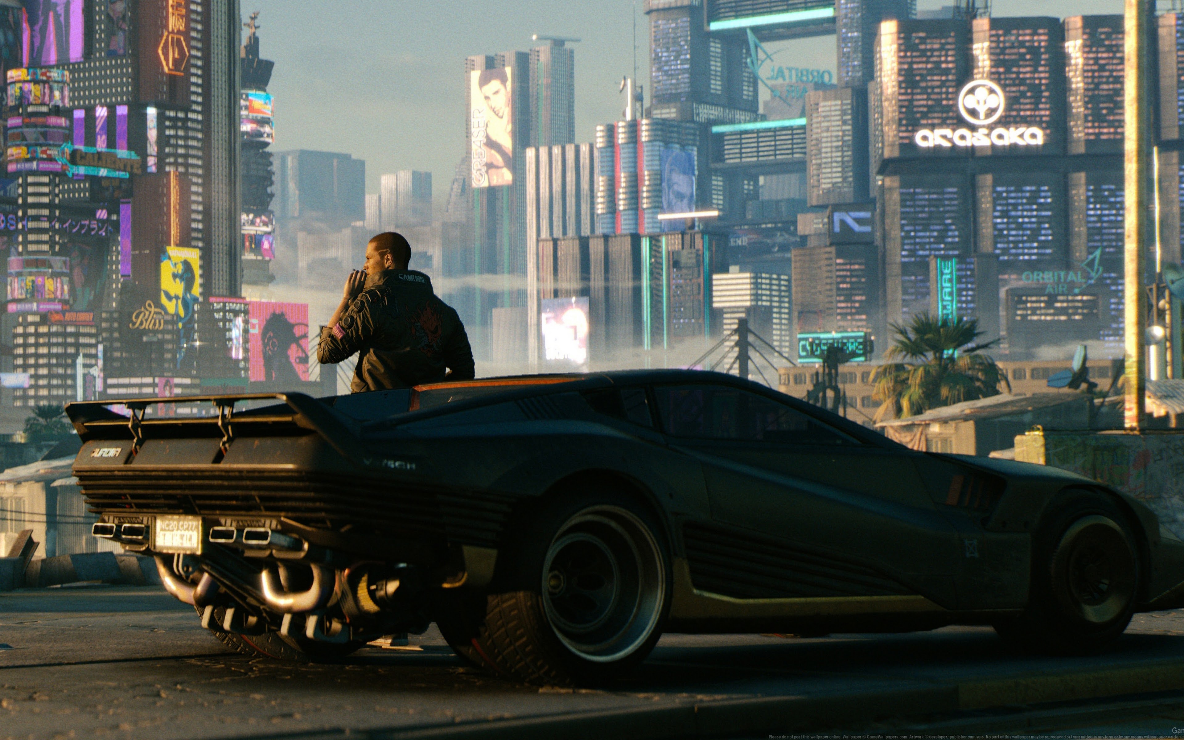 Cyberpunk 2077 V Car Quadra V Tech 4K