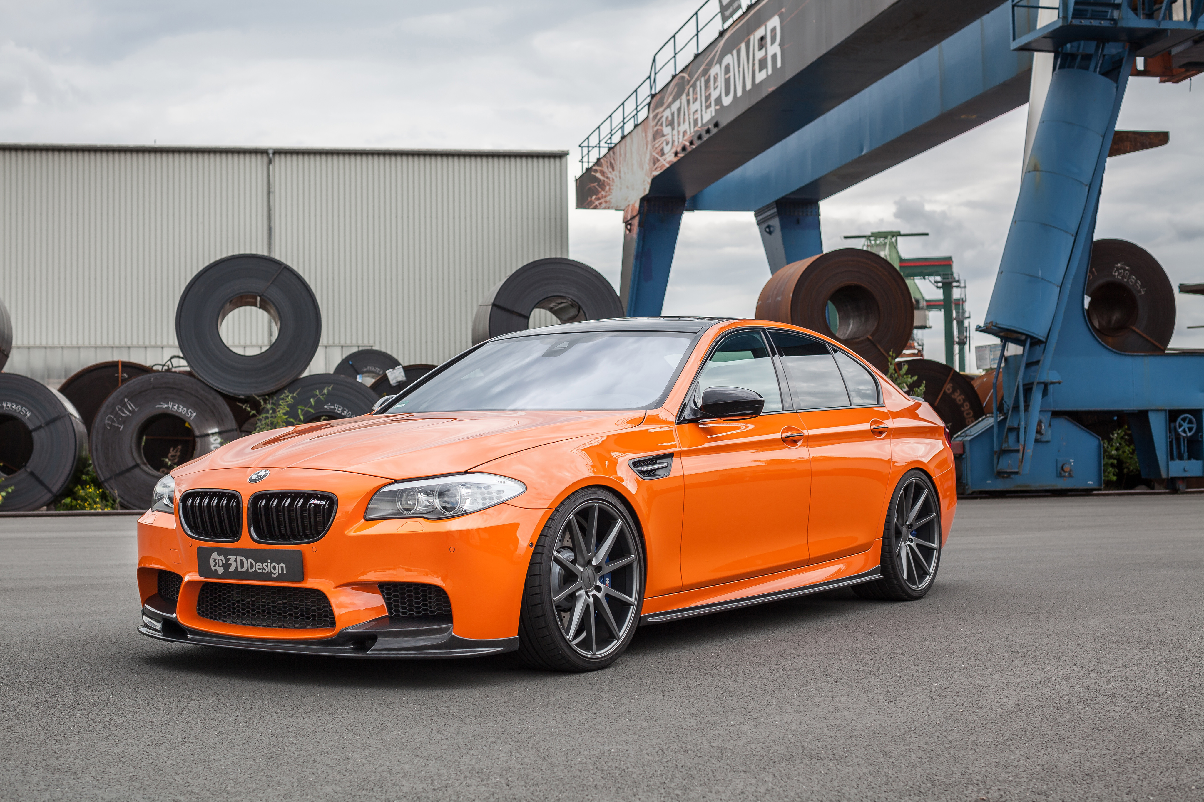 Download Orange Car Car BMW Vehicle BMW